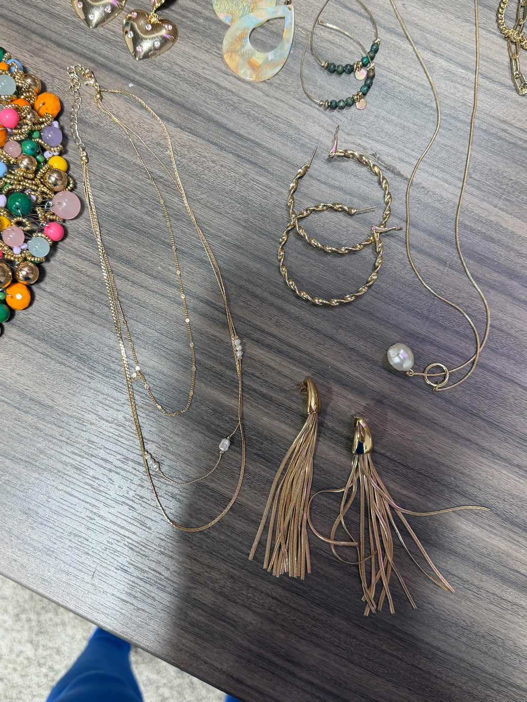 Assorted fashion and costume jewelry
