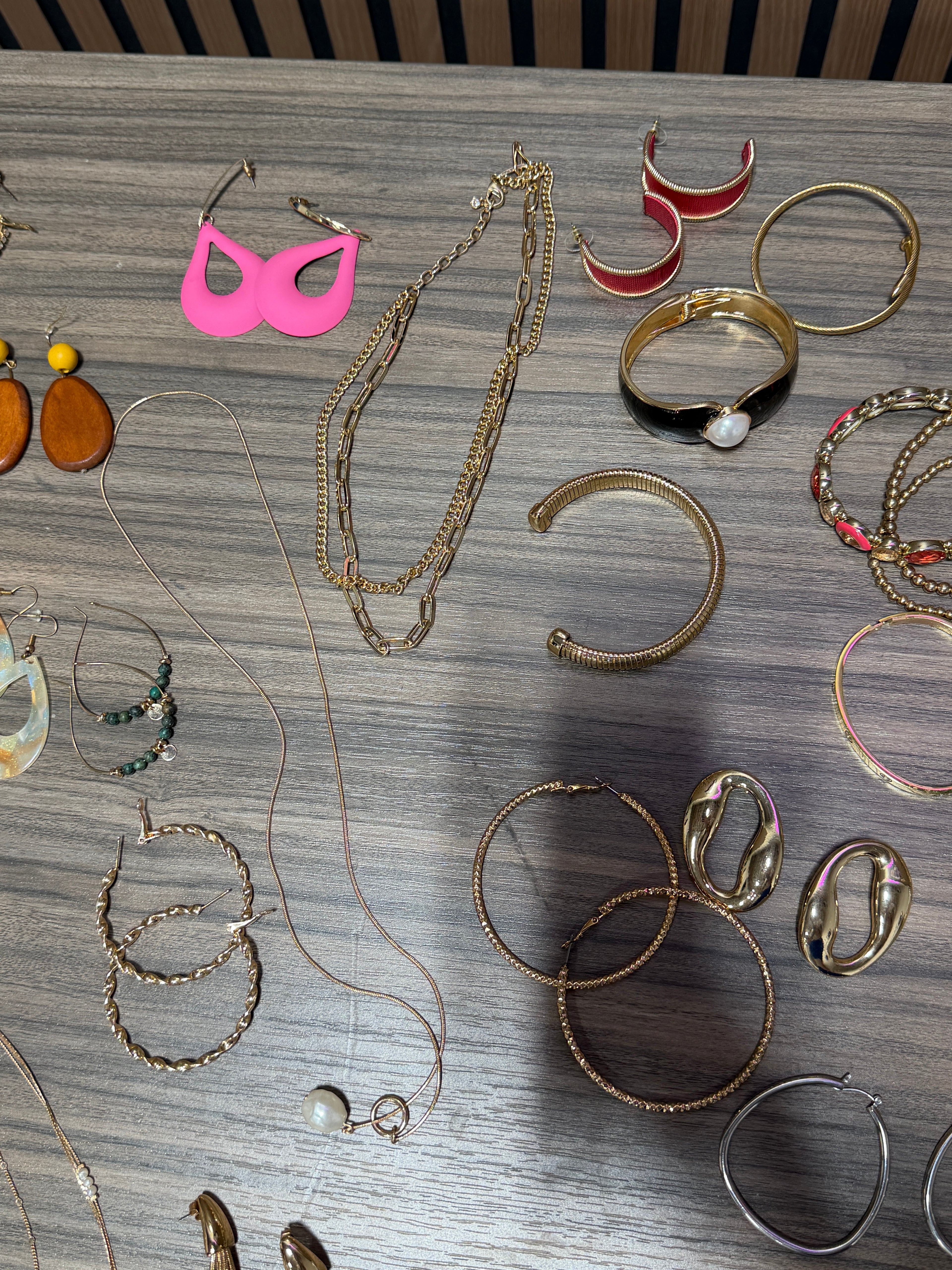 Assorted fashion and costume jewelry