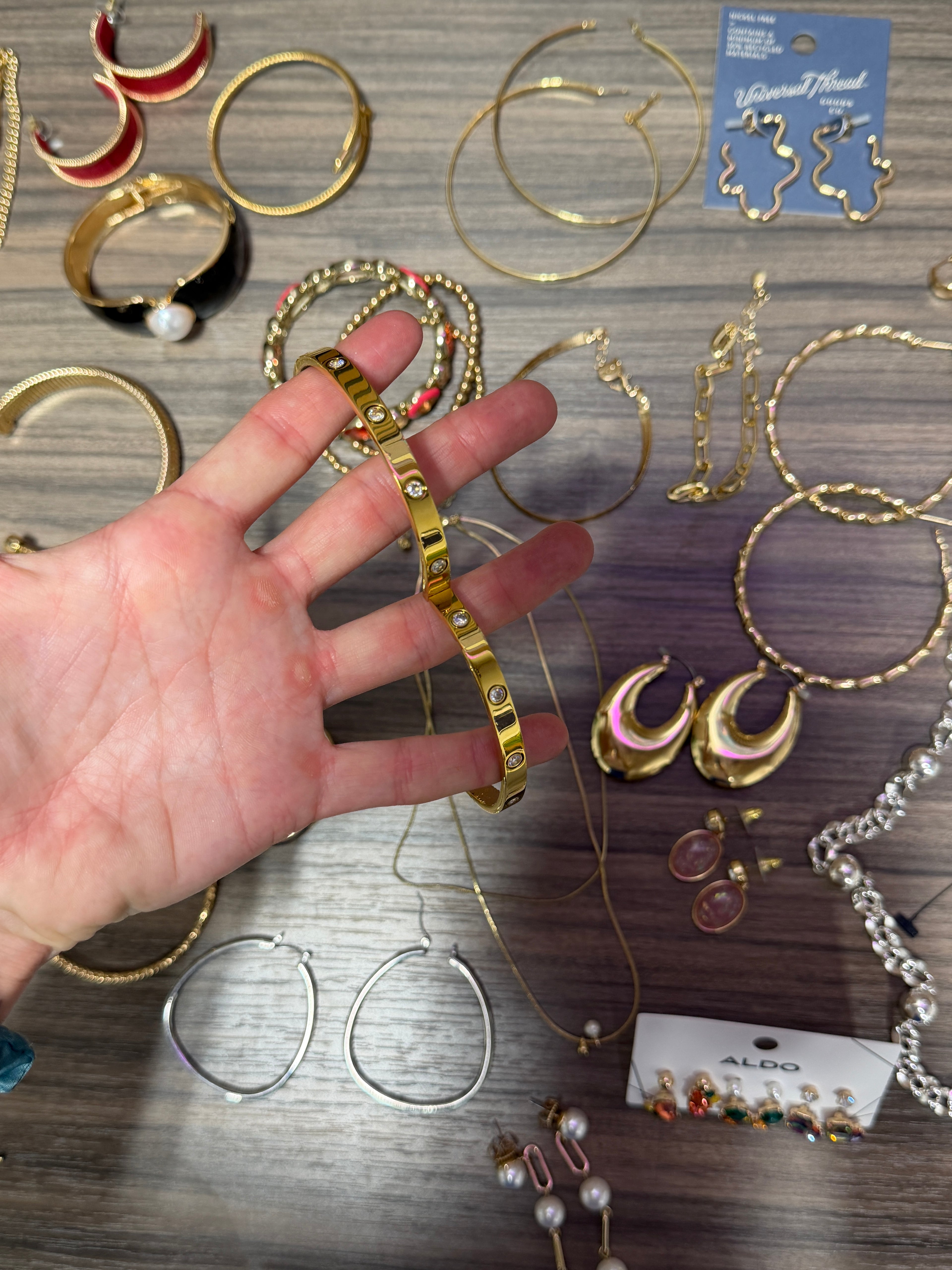 Assorted fashion and costume jewelry