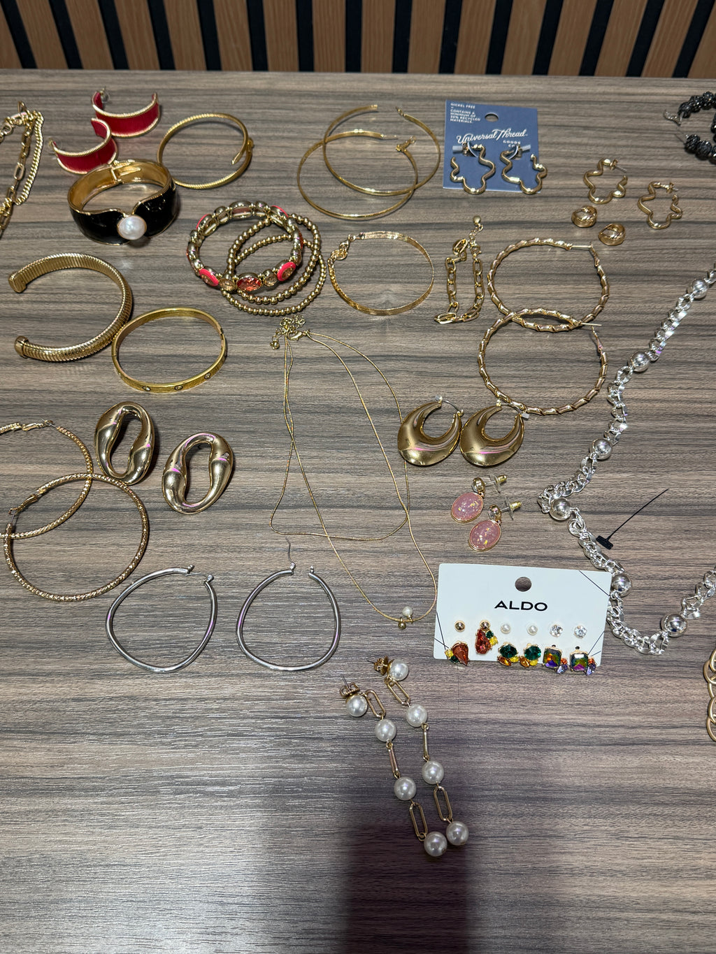 Assorted fashion and costume jewelry