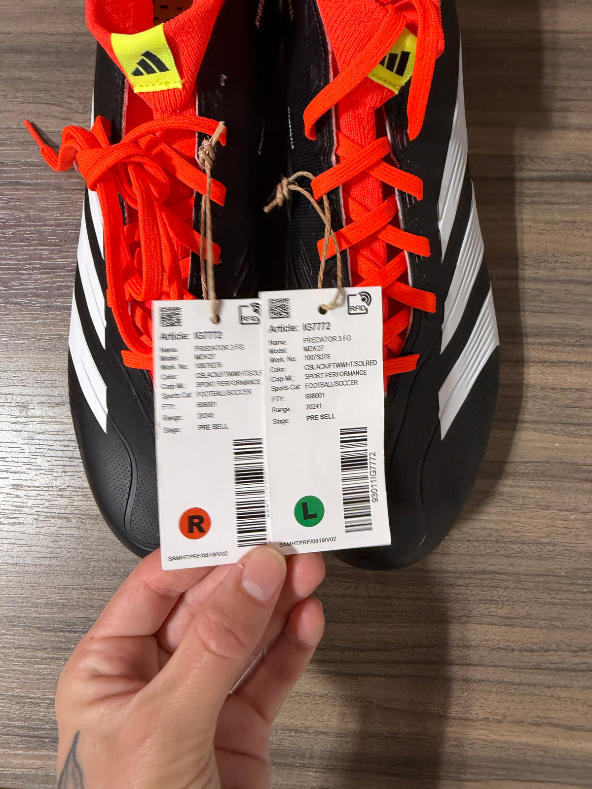 Adidas Predator 24 League Firm Ground Boots Sz 9