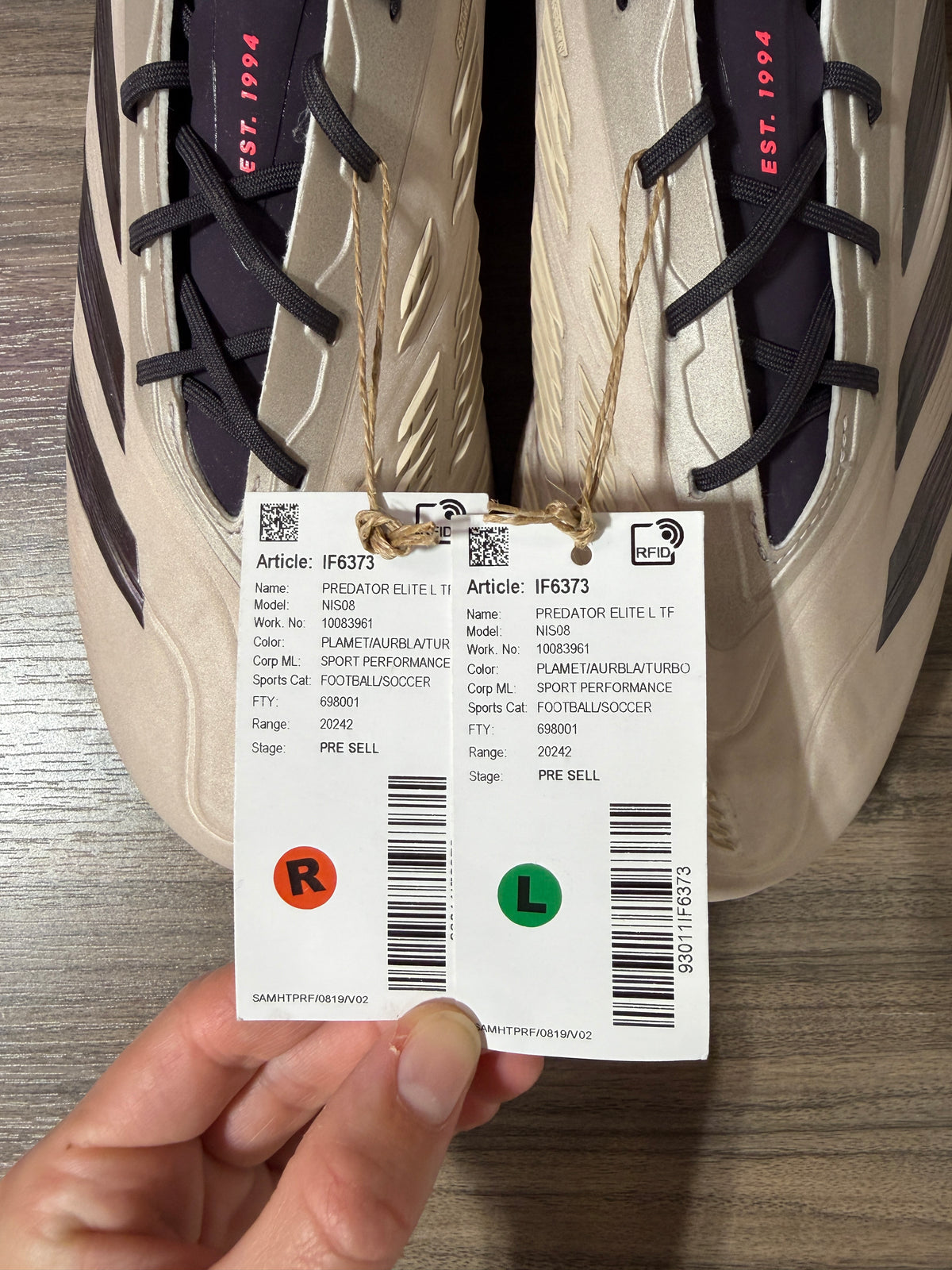 Adidas Predator Elite TF Sz 9