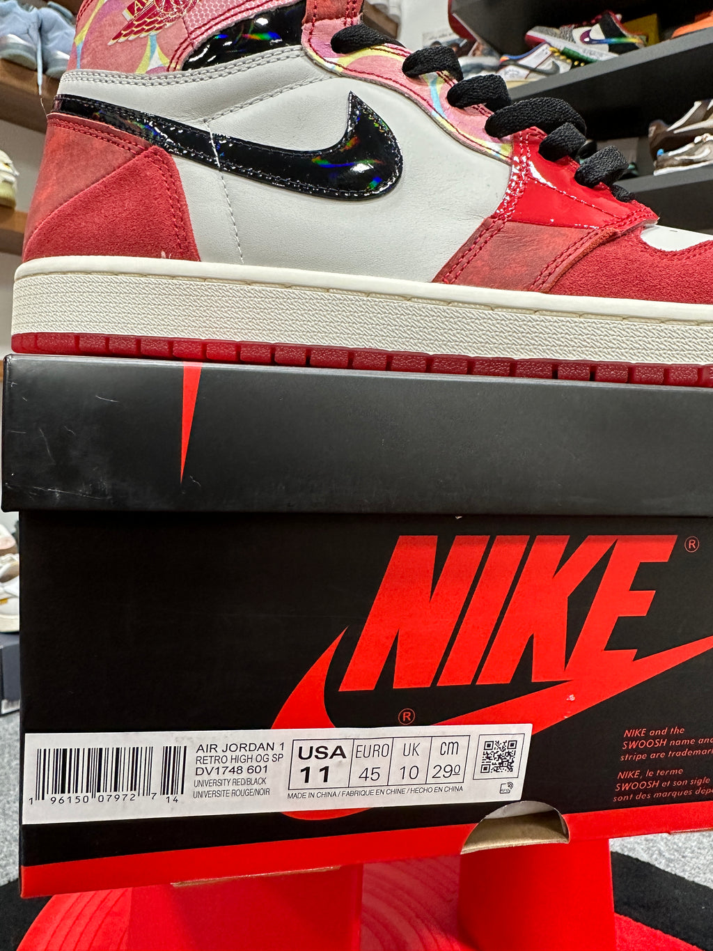 Jordan 1 Spiderman Sz 11