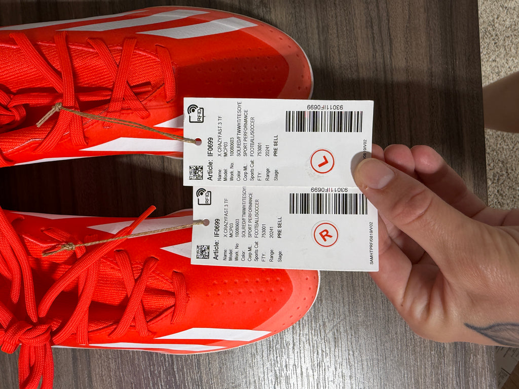 Adidas X Crazyfast League TF Sz 9