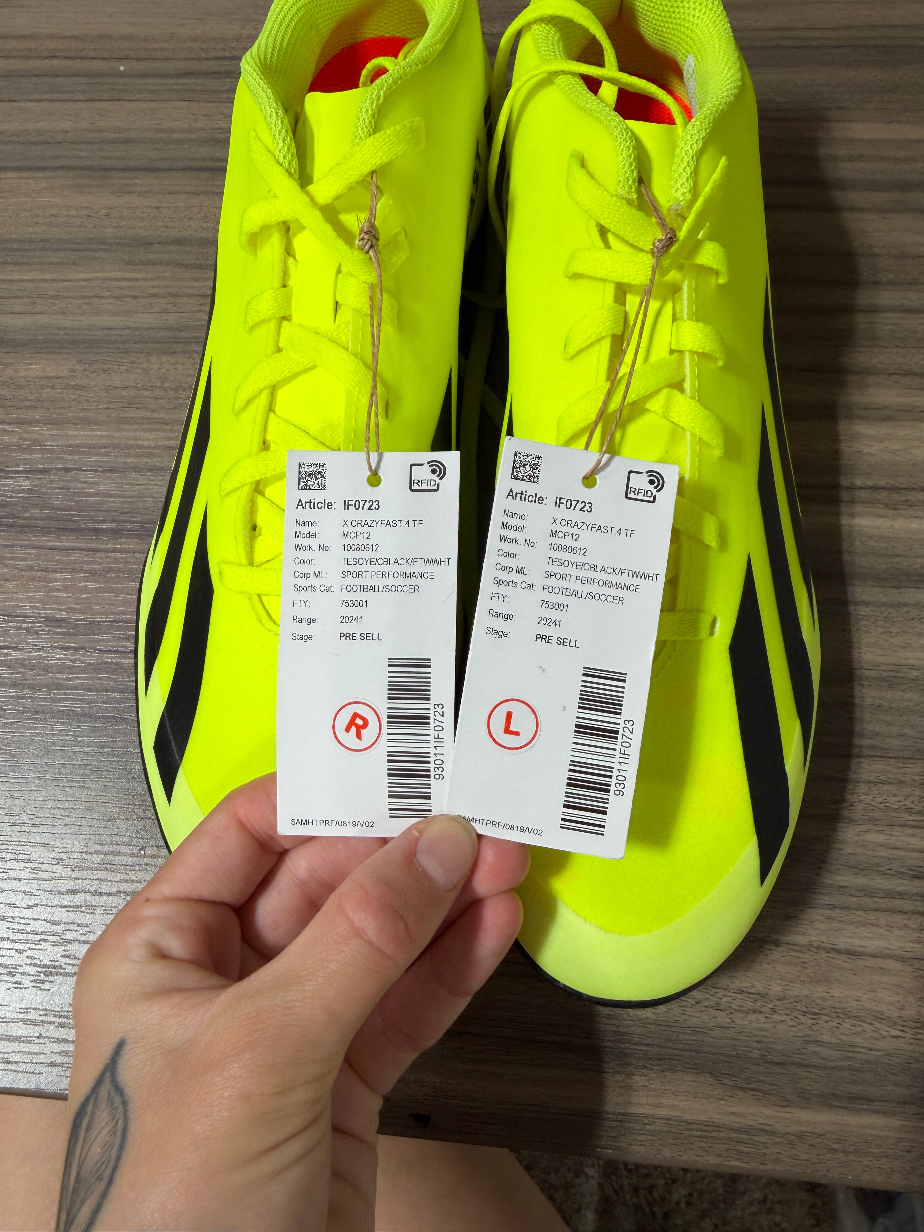 Adidas X Crazyfast Club FxG Soccer Shoes Sz 9