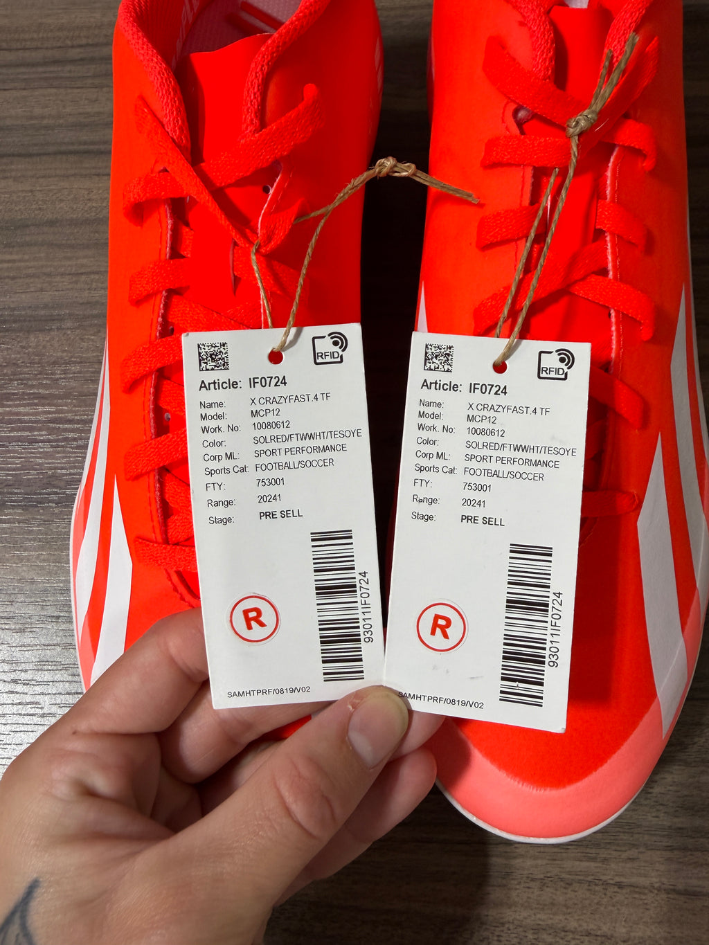 Adidas X Crazyfast Club TF Sz 9