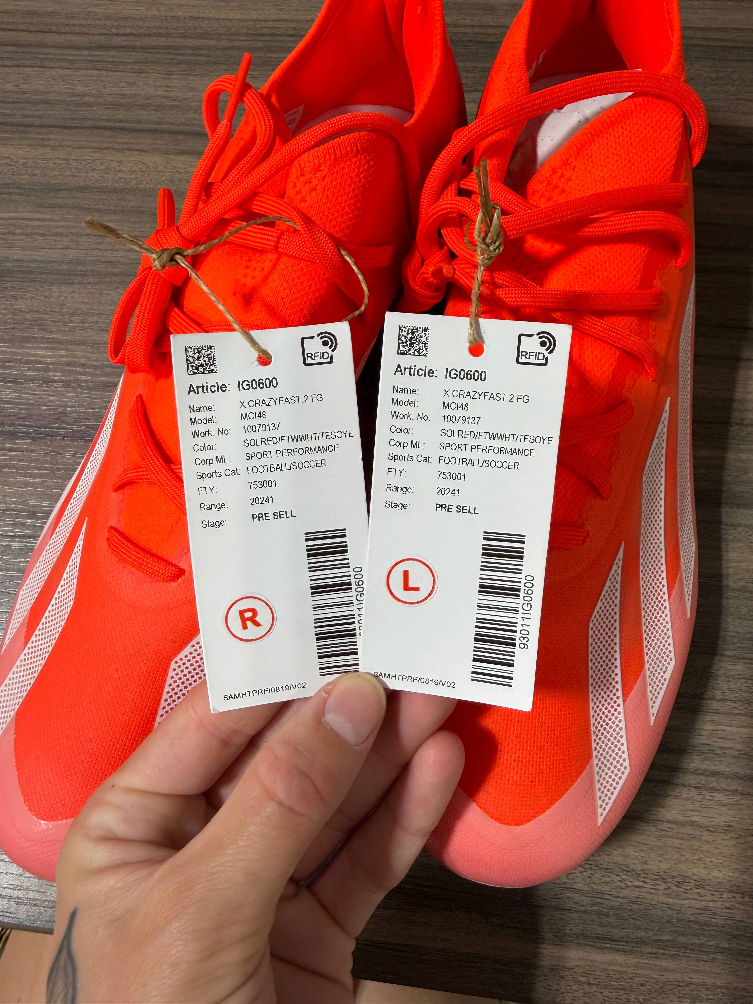 Adidas X Crazyfast Pro FG Sz 9