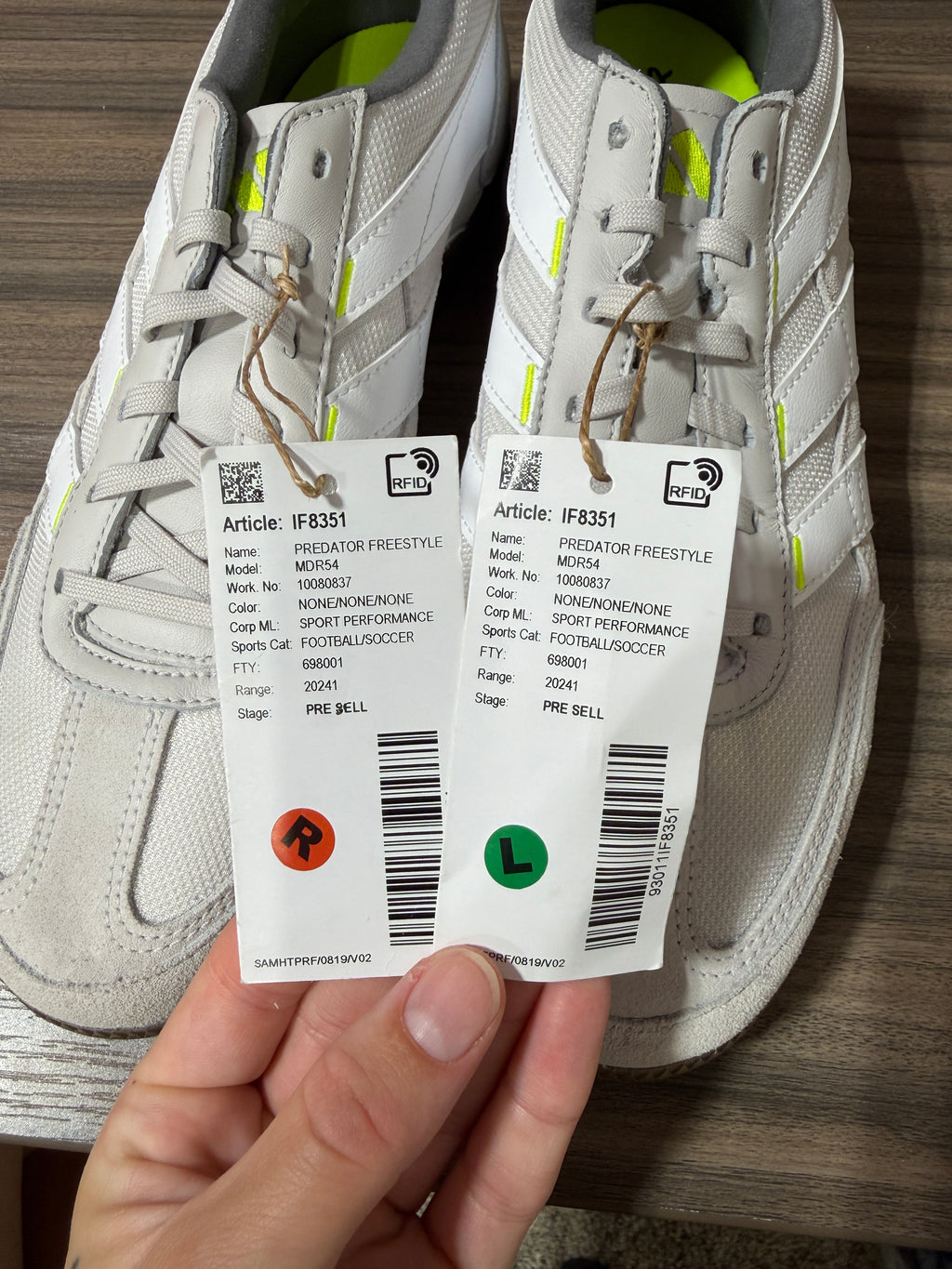 Adidas Predator 24 League Low Freestyle 'Energy Citrus Pack' Sneakers Sz 9