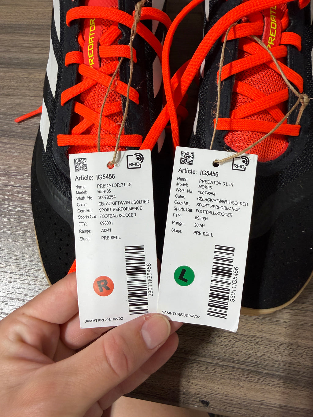 Adidas Predator League IN indoor Soccer Shoe Sz 9