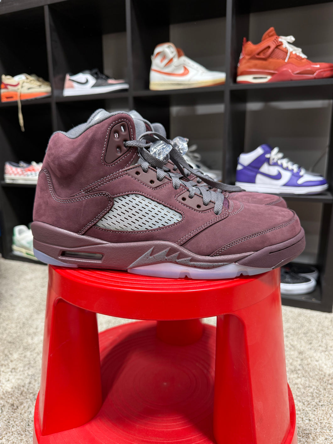 Jordan 5 Burgundy Sz 10.5 No Box