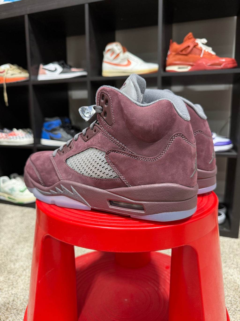 Jordan 5 Burgundy Sz 10.5 No Box