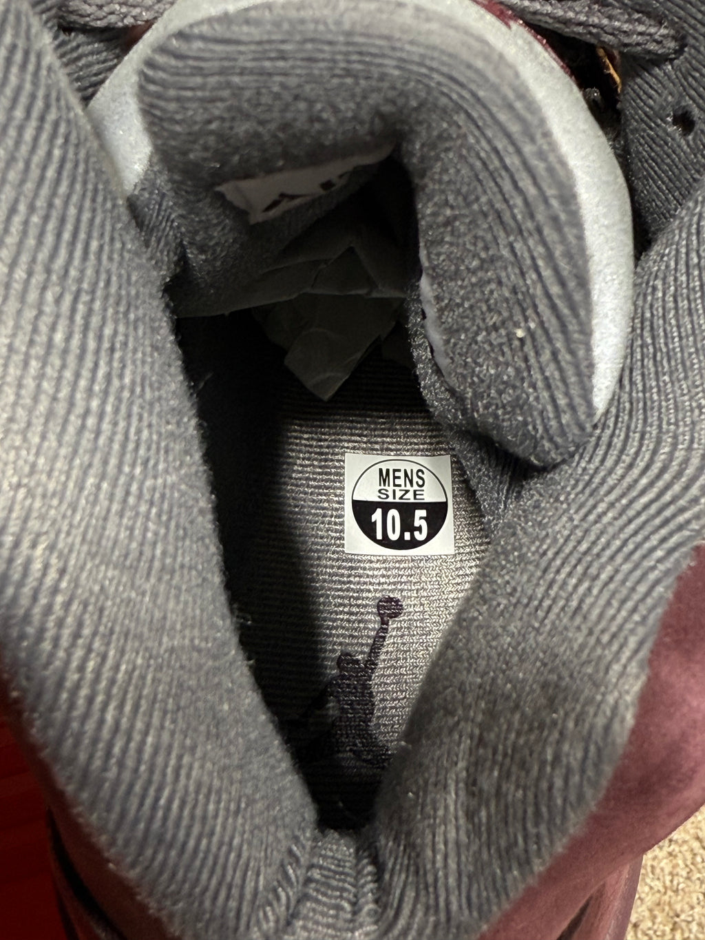 Jordan 5 Burgundy Sz 10.5 No Box