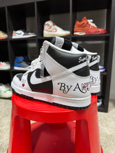 Load image into Gallery viewer, Nike Dunk Hi Supreme &quot;By Any Means&quot; Black/White Sz 10.5 No Box
