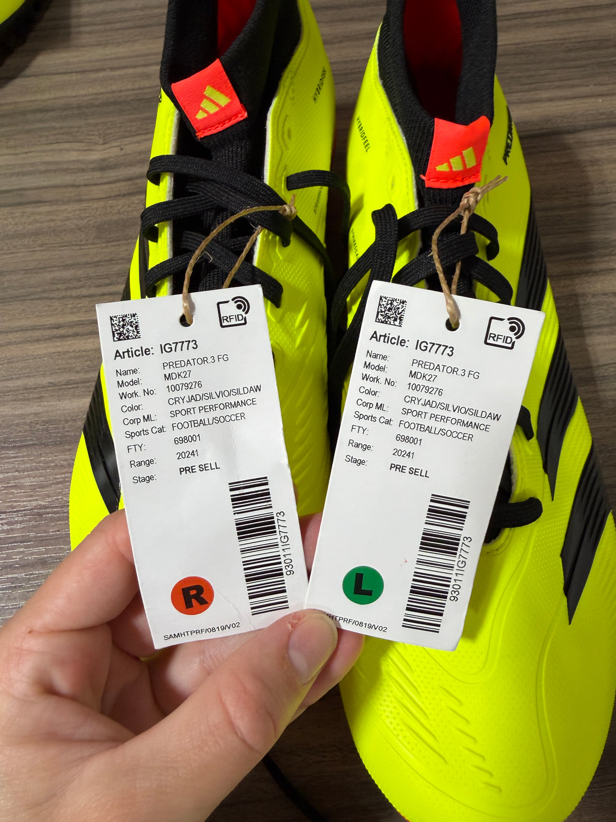 Adidas Predator League Sock FG Sz 9
