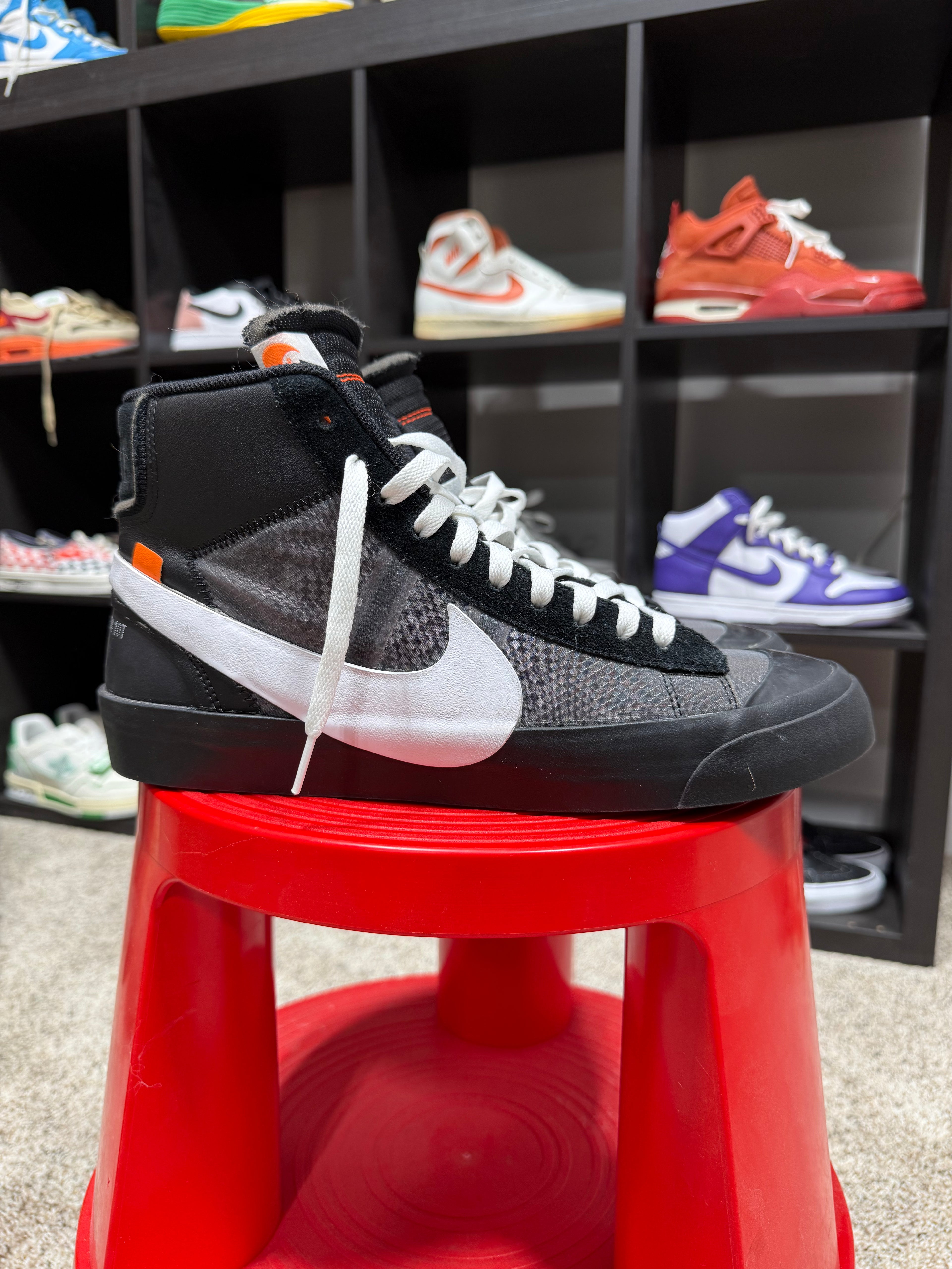 Nike x Off White Blazer High Black Sz 10.5 No Box