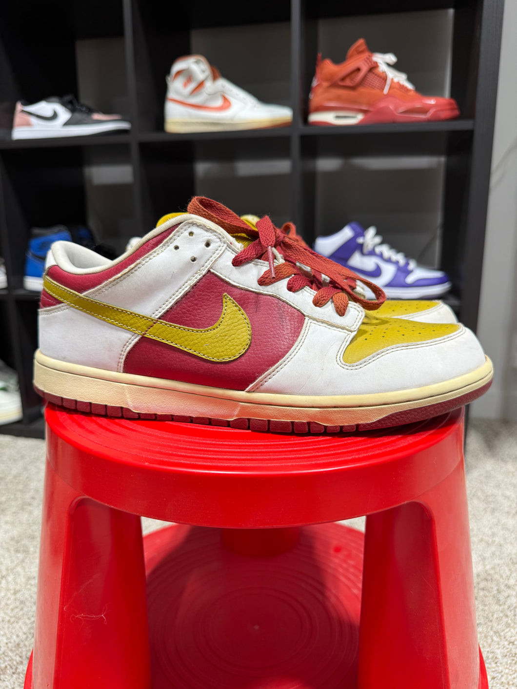NIKE DUNK LOW 6.0 TEAM GOLD RED 2006 314142-631 Men Sz 10 No Box
