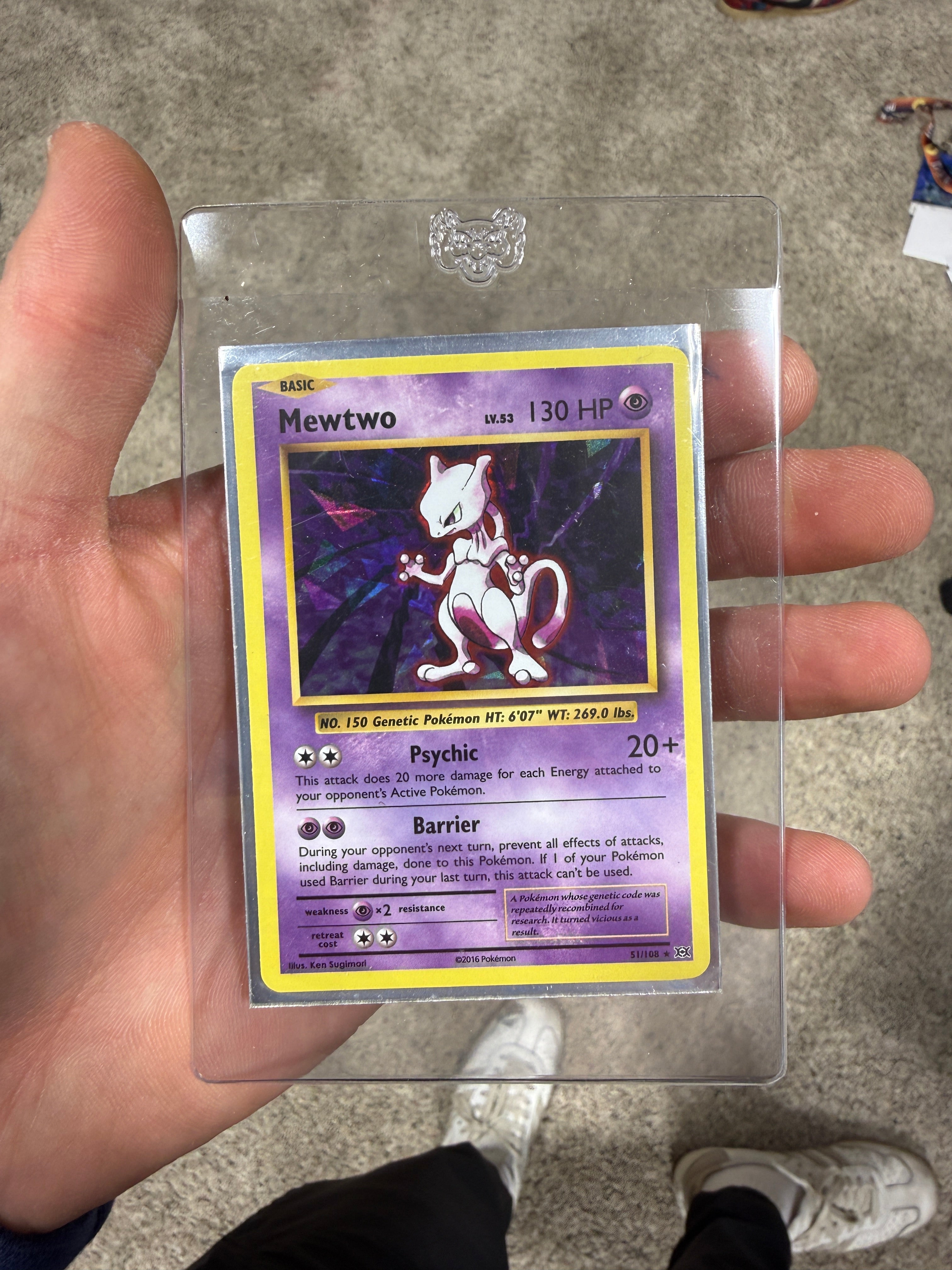 Mewtwo - 51/108 (Cracked Ice Holo) - Deck Exclusives (PR)