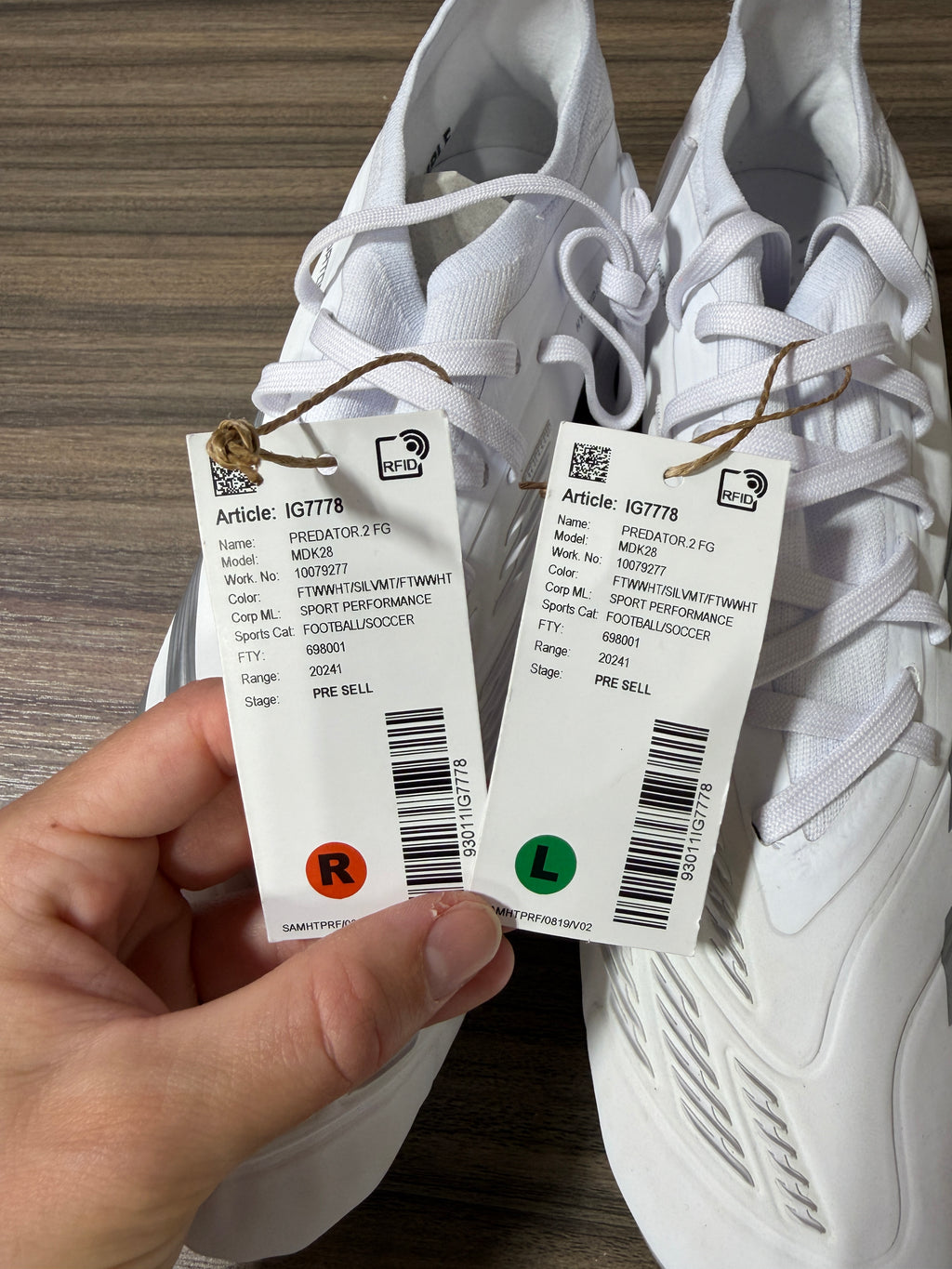 Adidas Predator Pro Firm Ground Cleats Sz 9