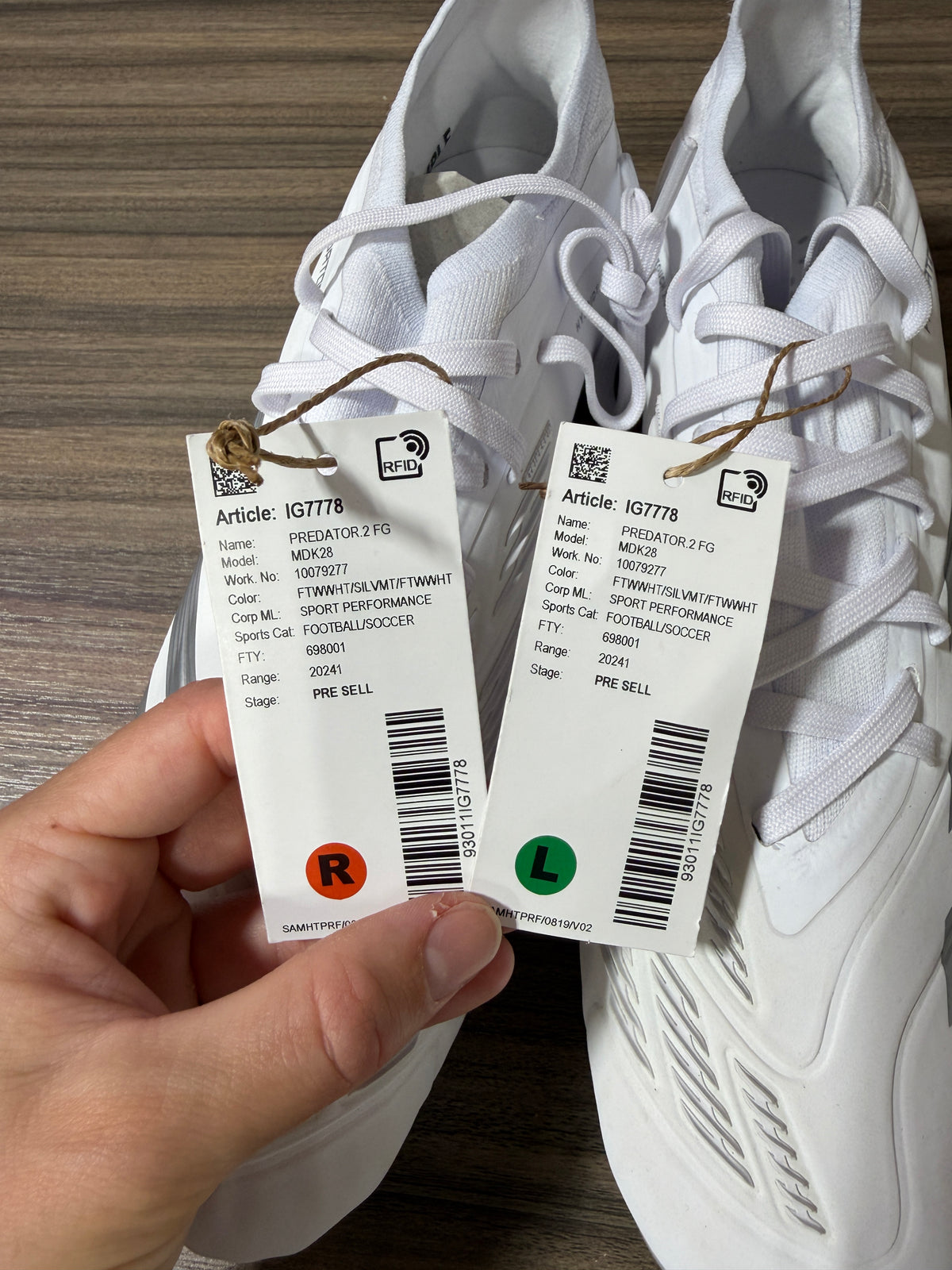 Adidas Predator Pro Firm Ground Cleats Sz 9