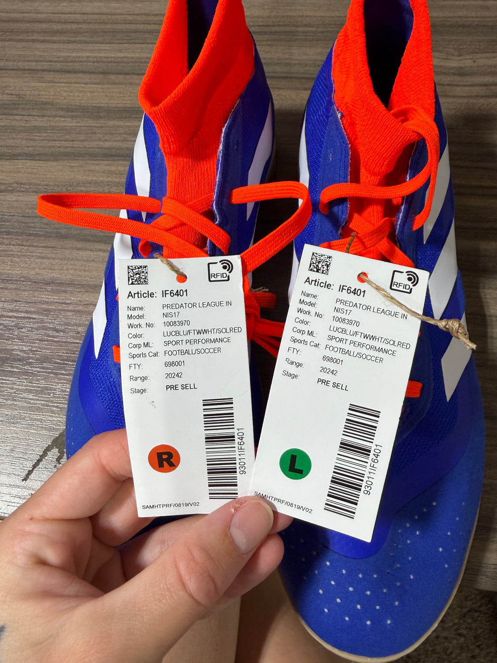 Adidas Predator League Indoor Shoes Sz 9