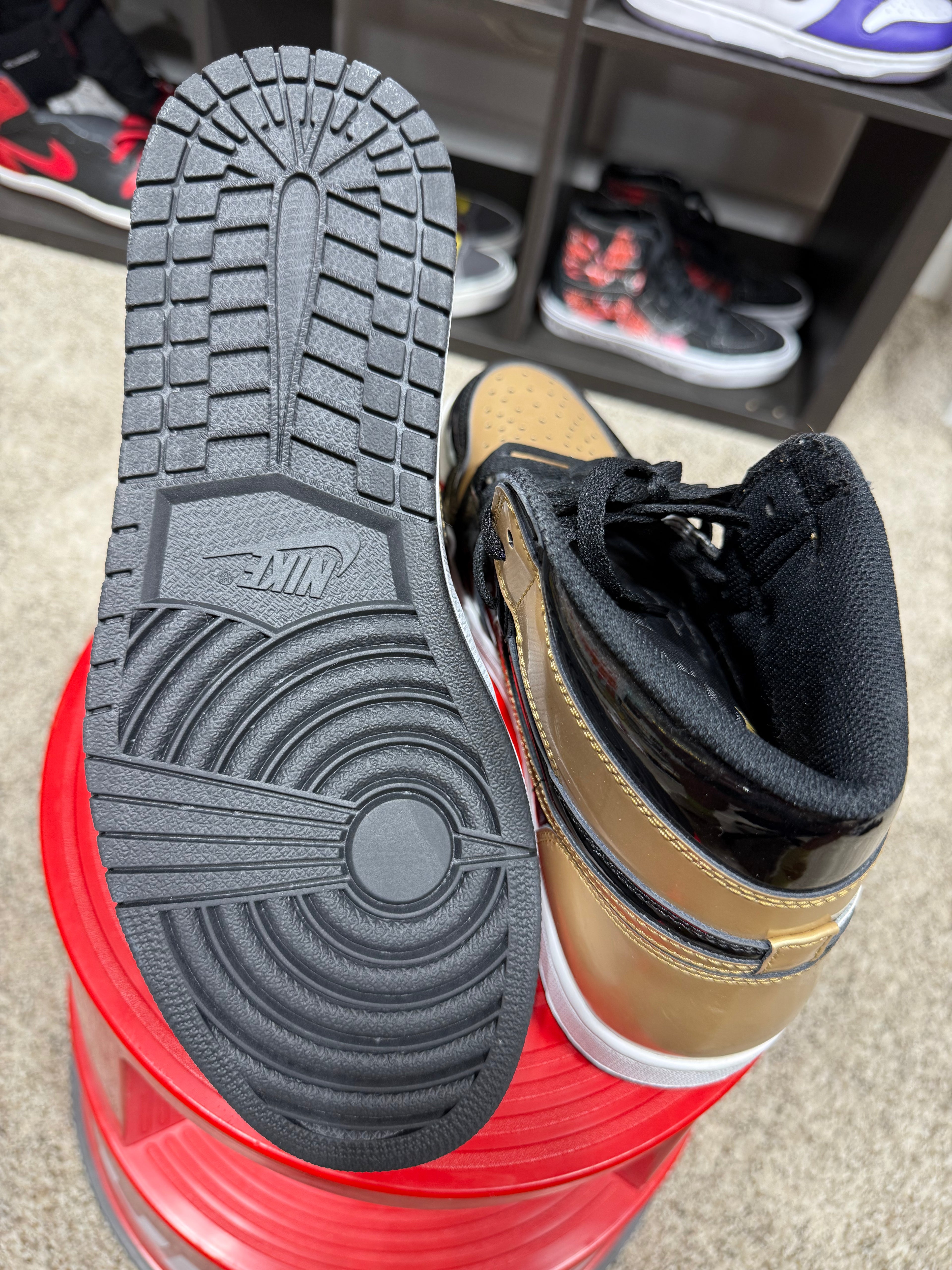 Air Jordan 1 Retro High OG NRG 'Gold Top 3' Sz 10.5 No Box