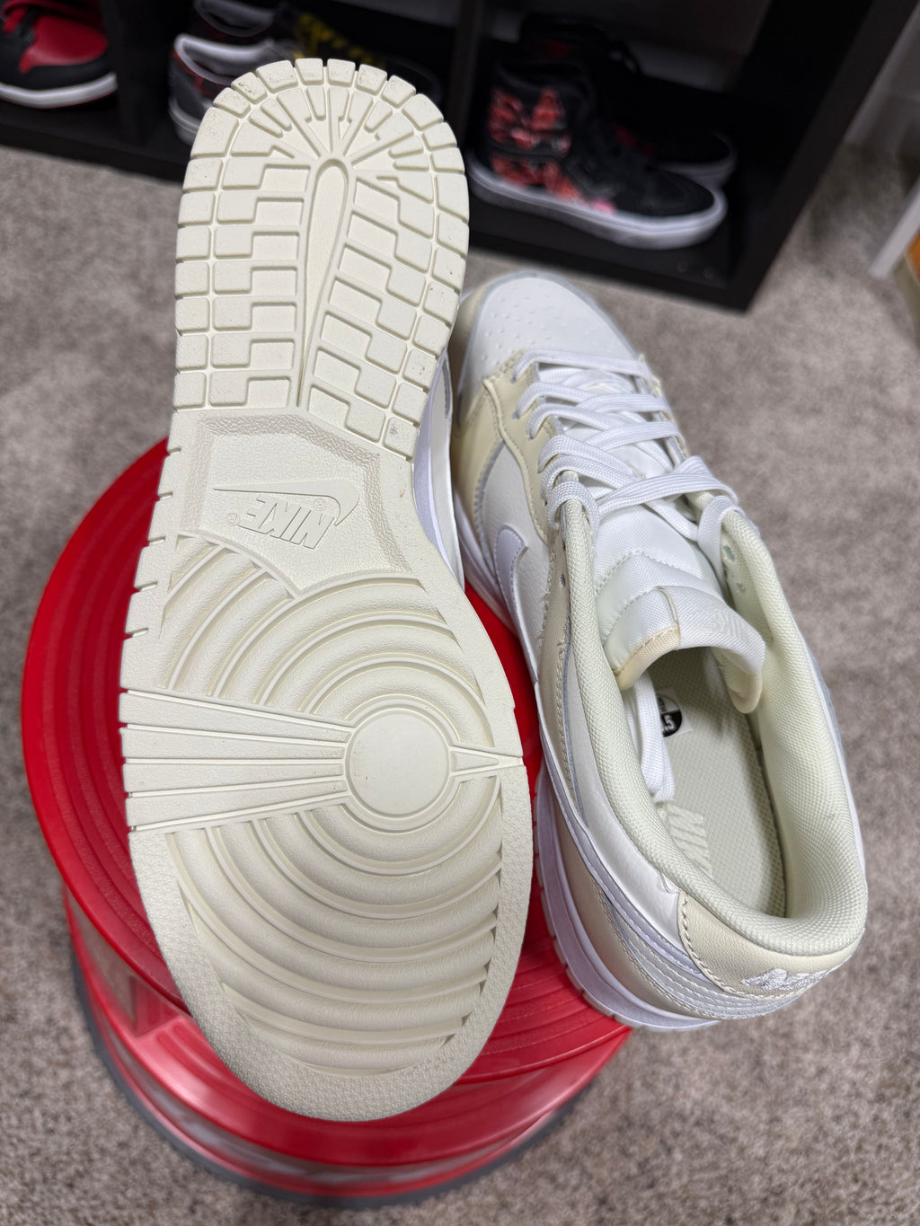 Nike Dunk Low Cream/White Sz 10.5 No Box