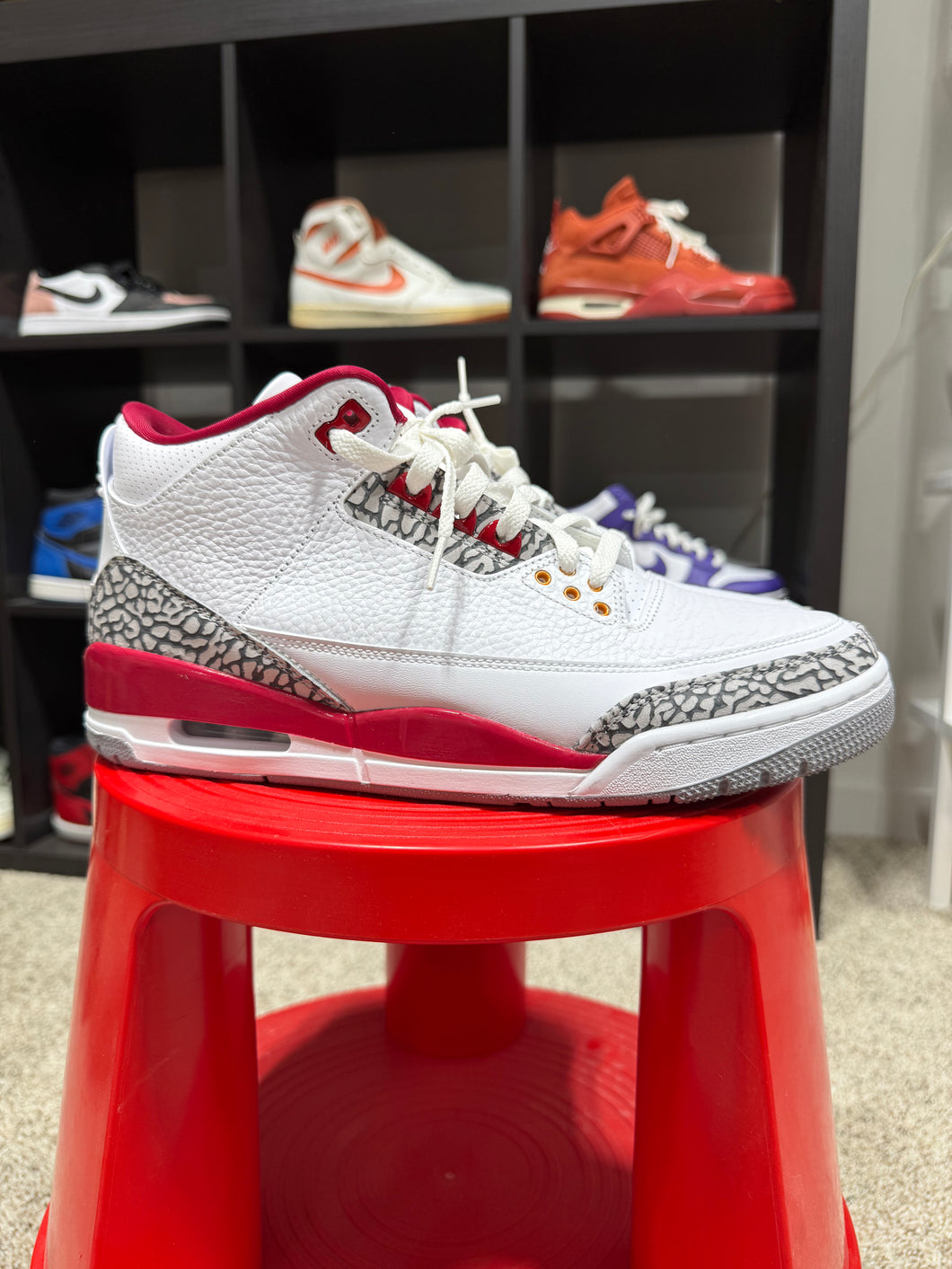 Air Jordan 3 Cardinal Red Sz 10.5 No Box