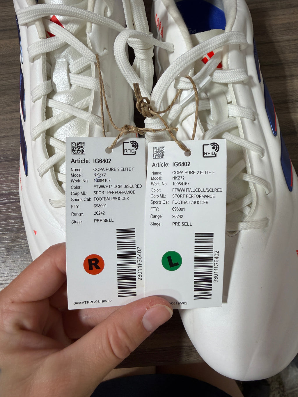 Adidas Copa Pure 2 Elite FG Sz 9