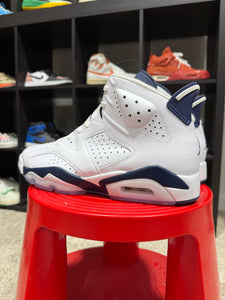 Air Jordan 6 Navy/White Sz 10.5 No Box