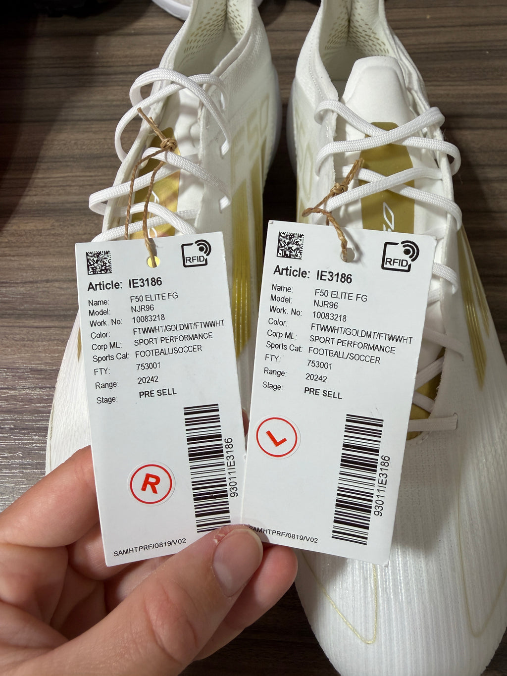 Adidas F50 Elite FG Sz 9