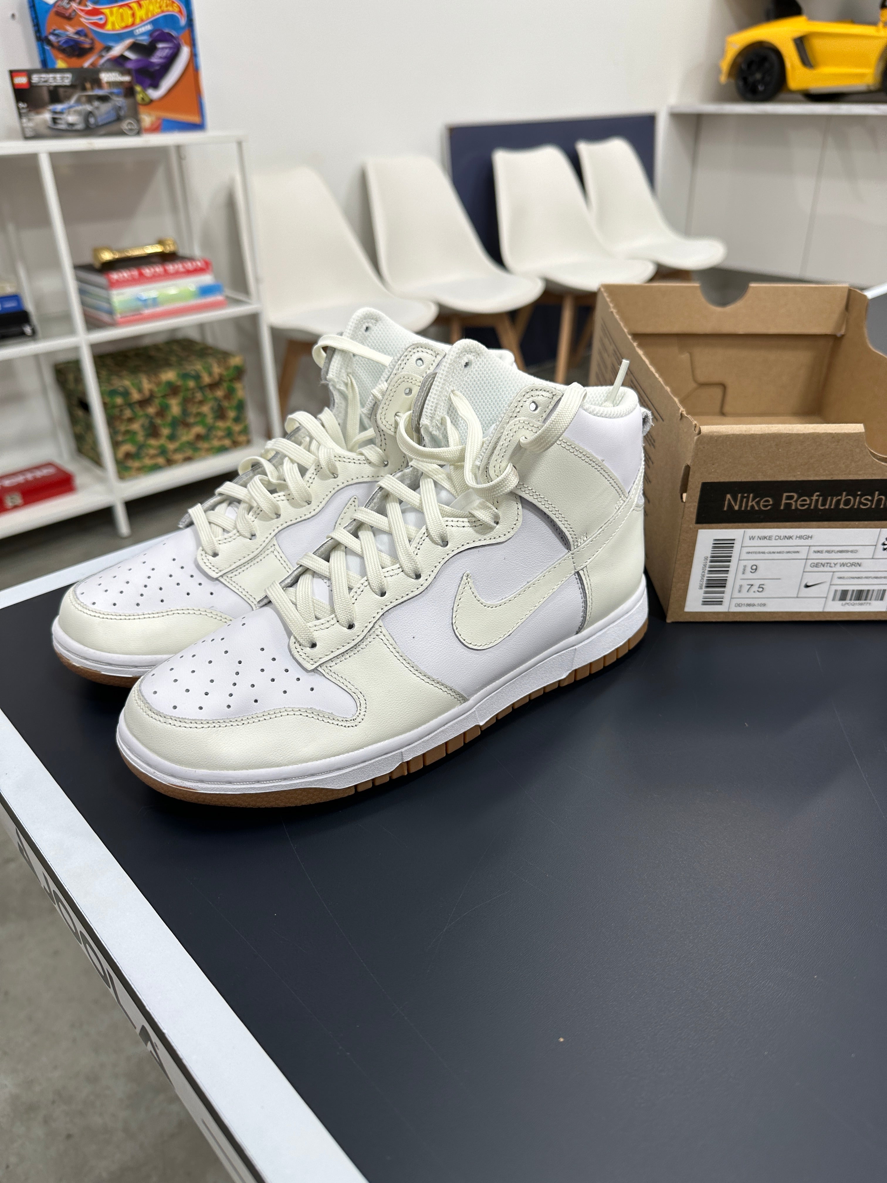 Nike Dunk High Sail Gum (Women's) Sz 9W