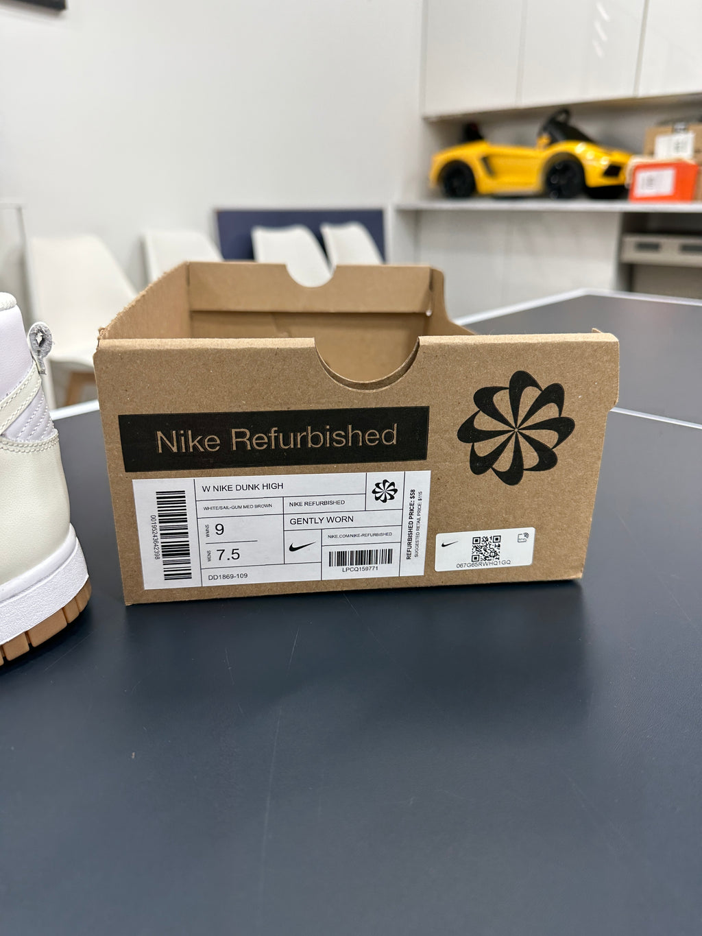 Nike Dunk High Sail Gum (Women's) Sz 9W
