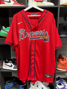 Nike Braves Jersey Red/Olson Sz XL