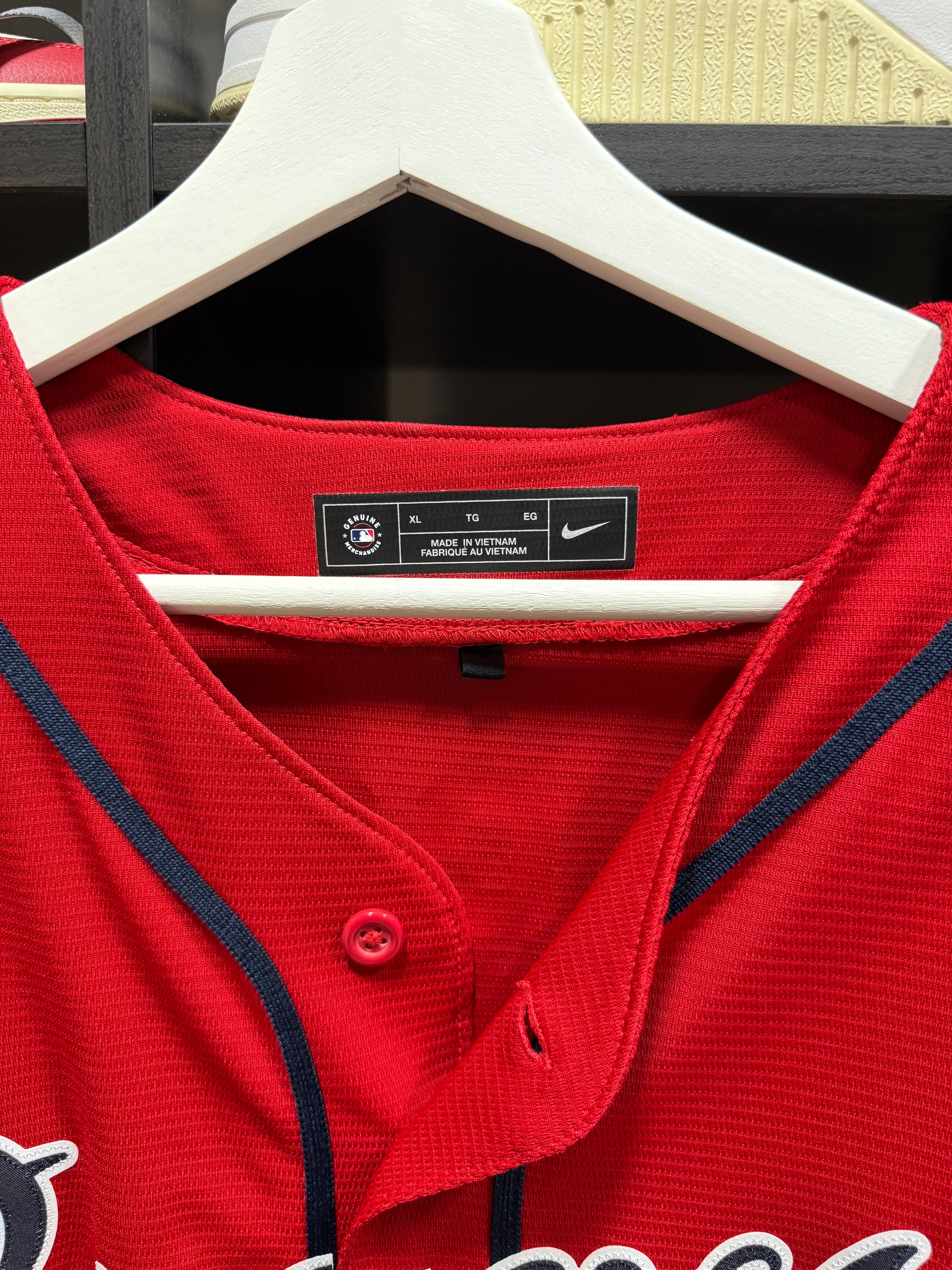 Nike Braves Jersey Red/Olson Sz XL