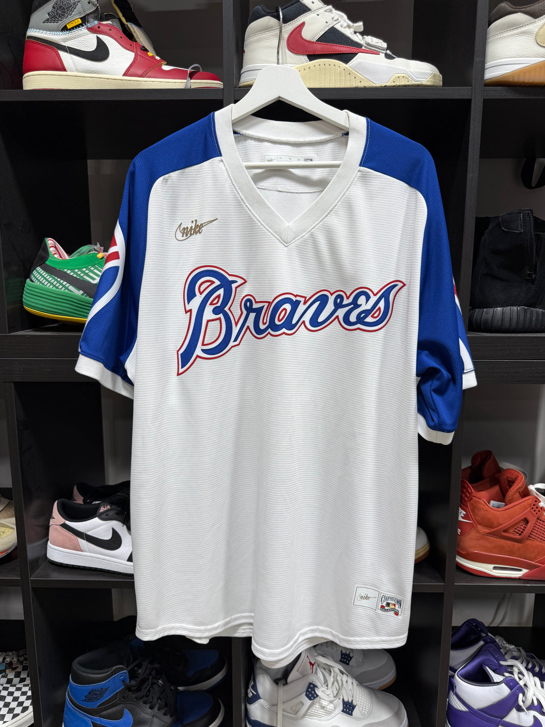 Nike Hank Aaron 44 Atlanta Braves Cooperstown Sz XL