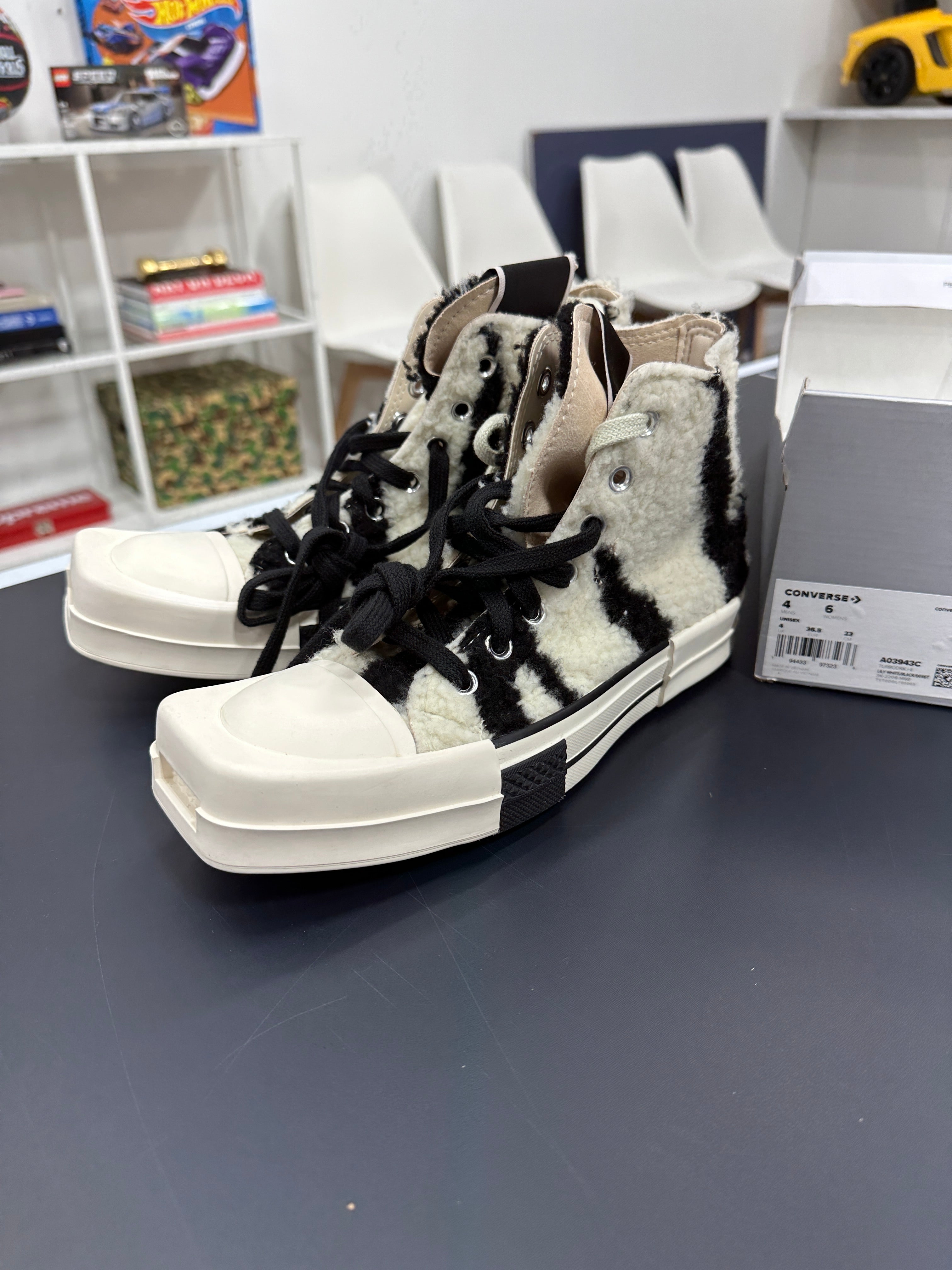Converse Rick Owens TURBODRK Chuck Taylor All-Star 70 Hi Sz4