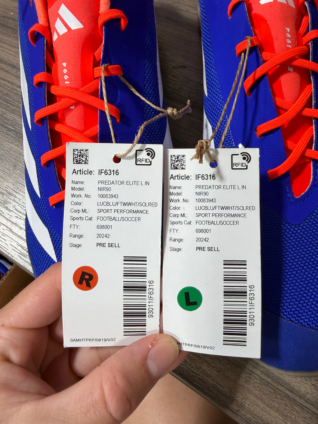 Adidas Predator Elite Indoor soccer shoes Sz 9