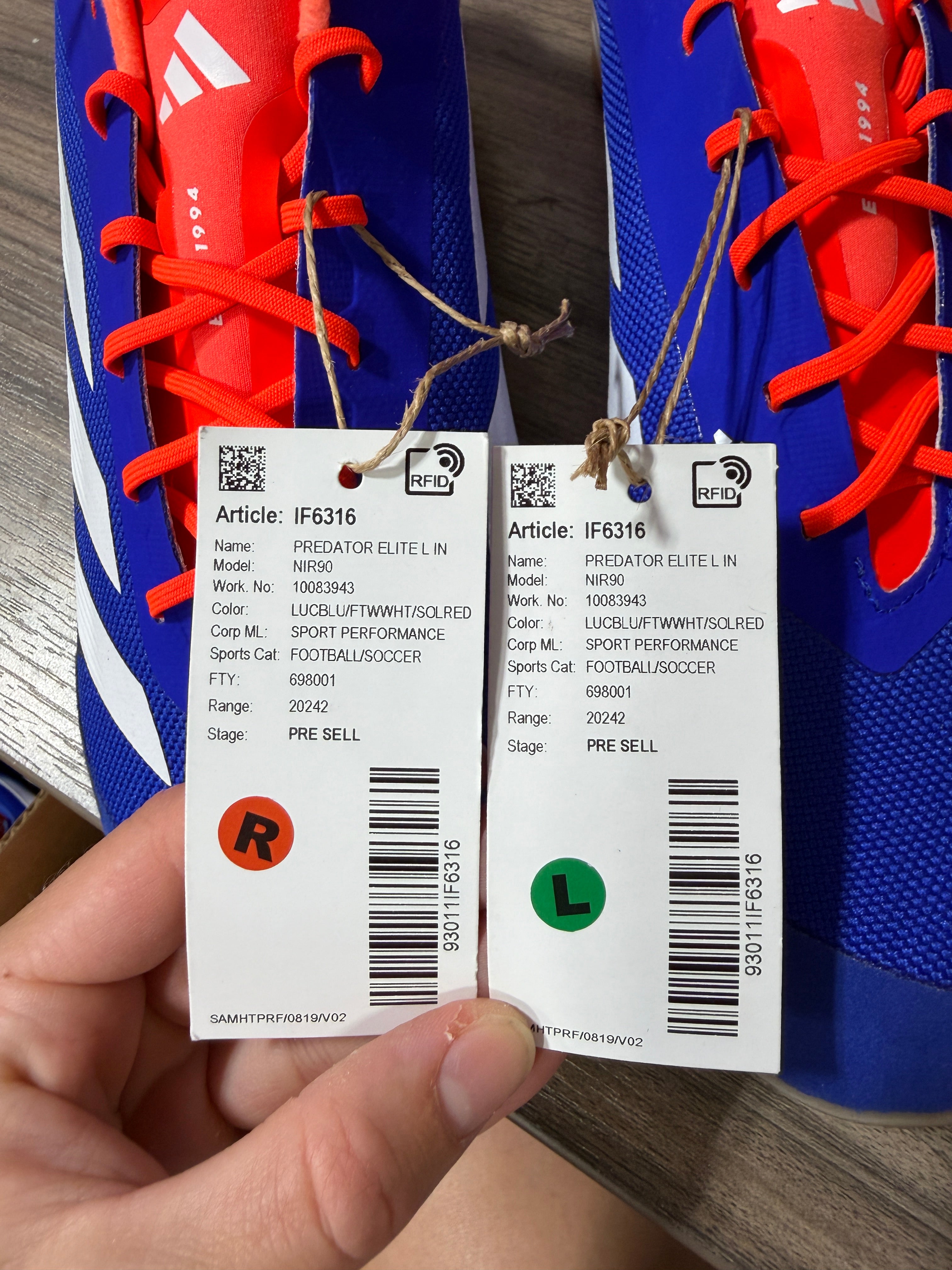 Adidas Predator Elite Indoor soccer shoes Sz 9