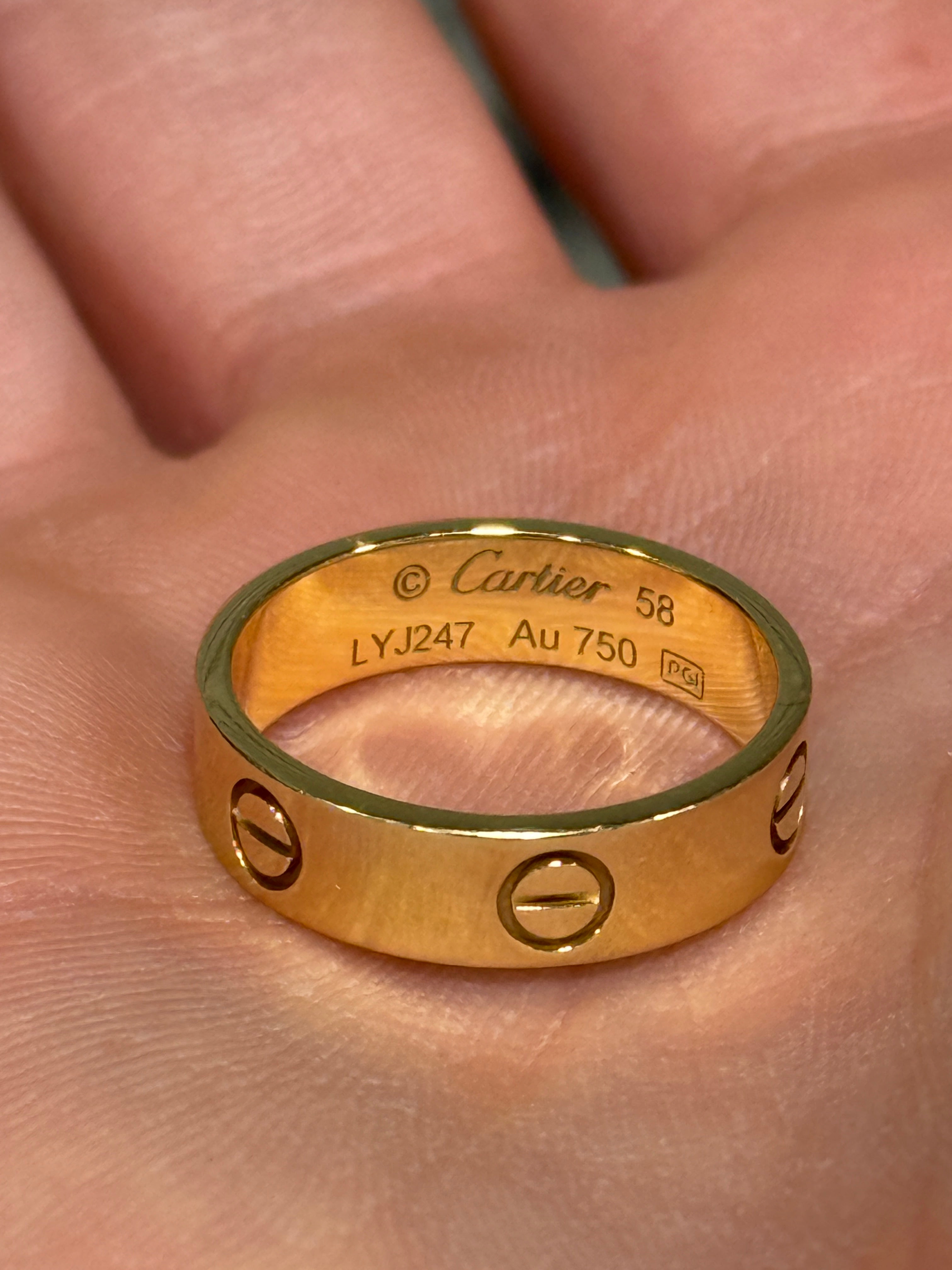 Cartier Love Ring Sz 58