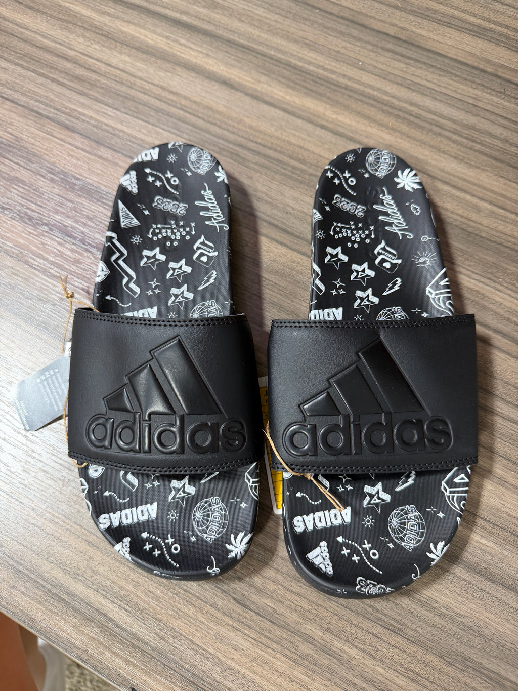 Adidas Adilette Comfort Slides Sz 9 Mens