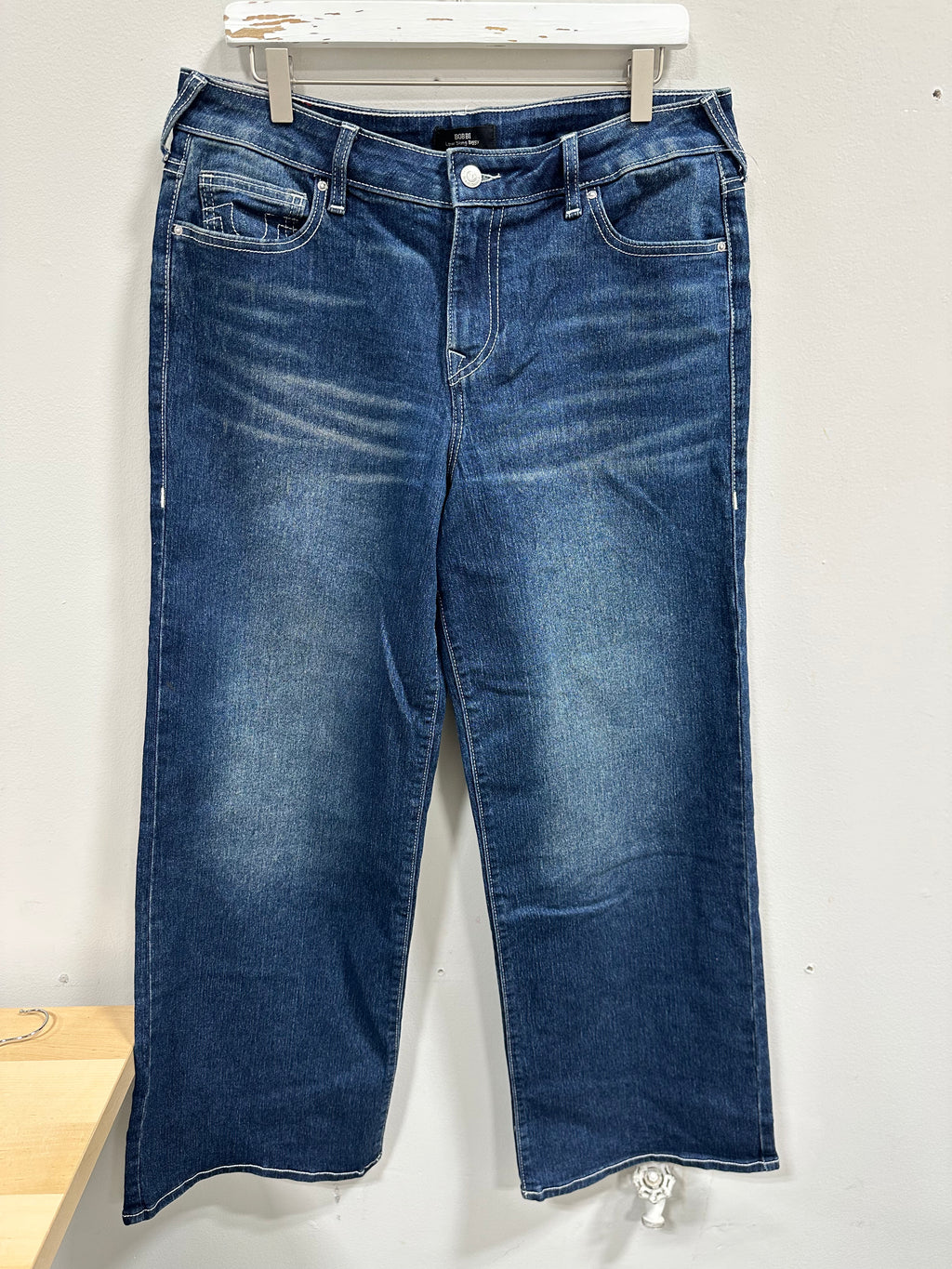 True Religion Bobbi Low Slung Baggy Jeans Women's Size 30 Blue Wide Leg
