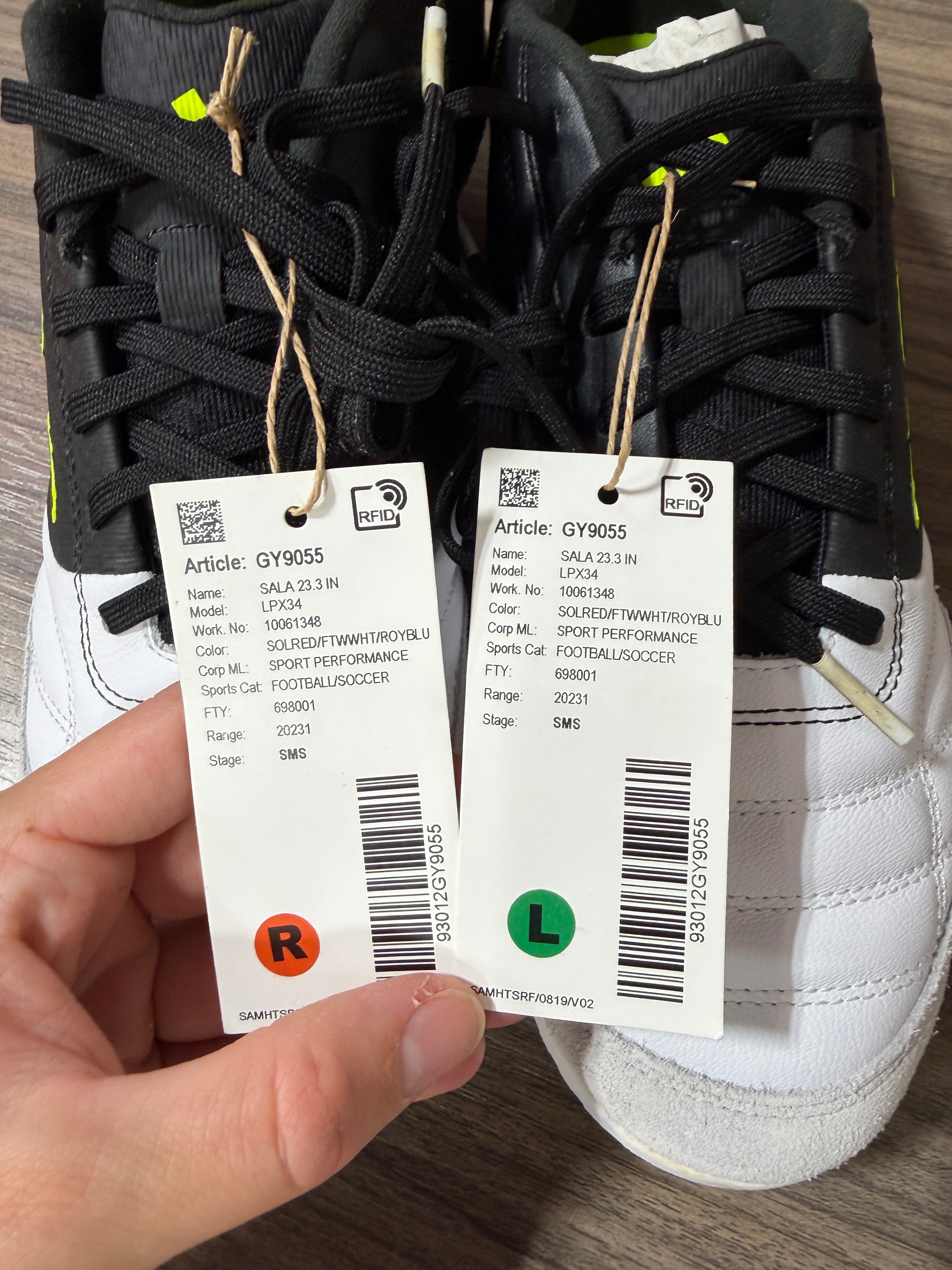Adidas Top Sala Competition indoor soccer shoe Sz 9