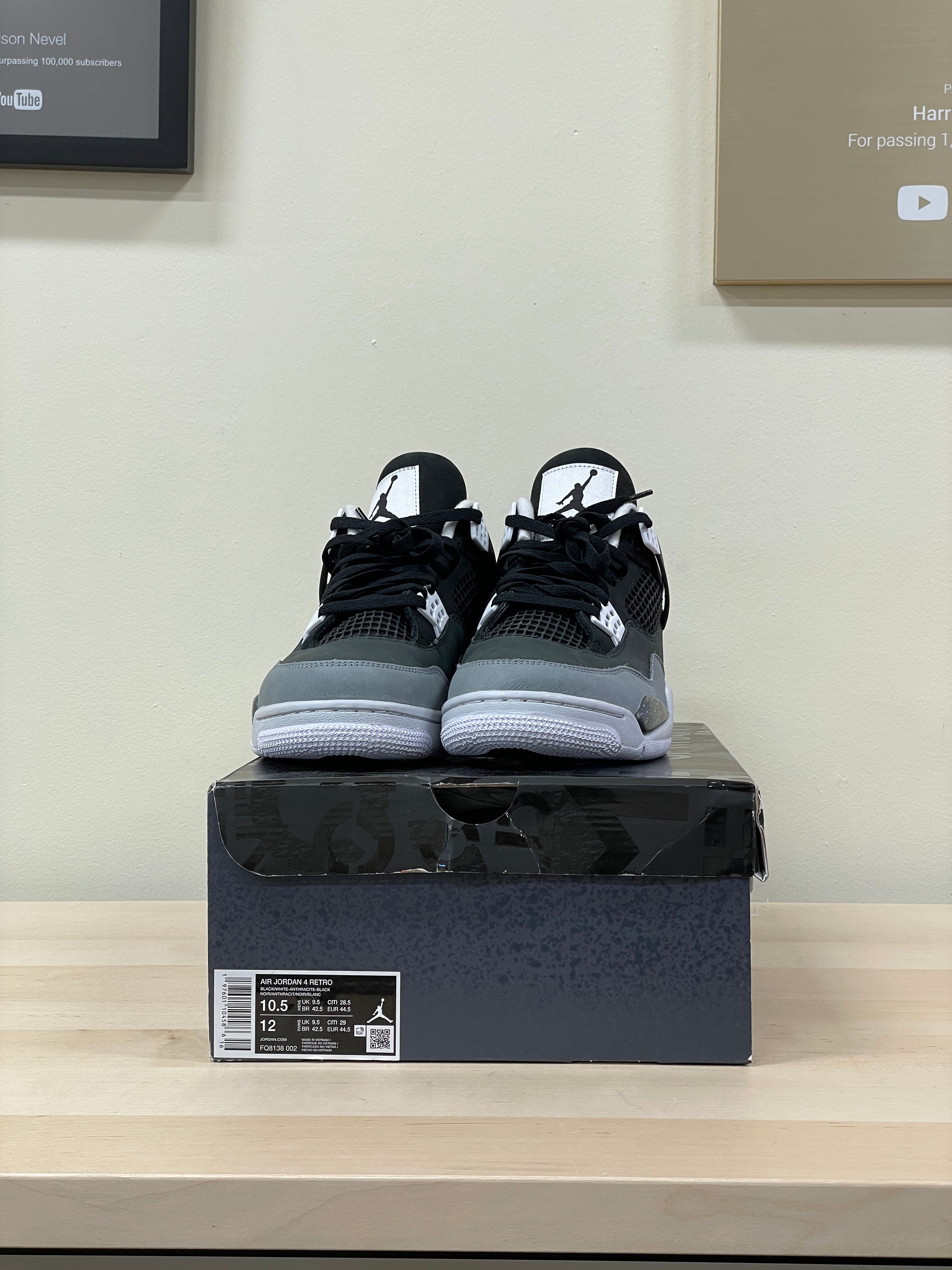 Jordan 4 Retro Fear (2024) Sz 10.5