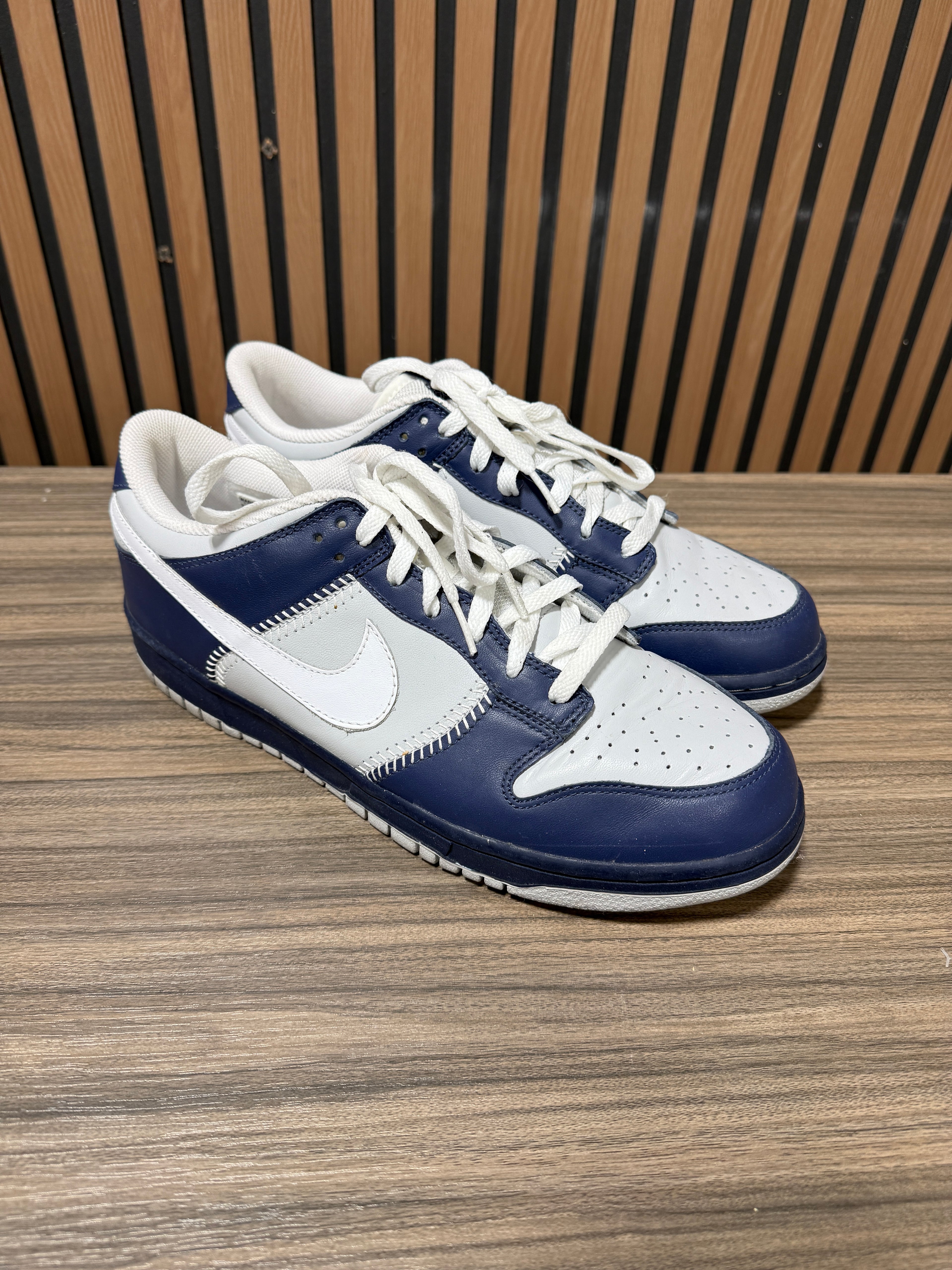 Nike Dunk Low Baseball Neutral Grey Midnight Navy No Box Sz 10.5