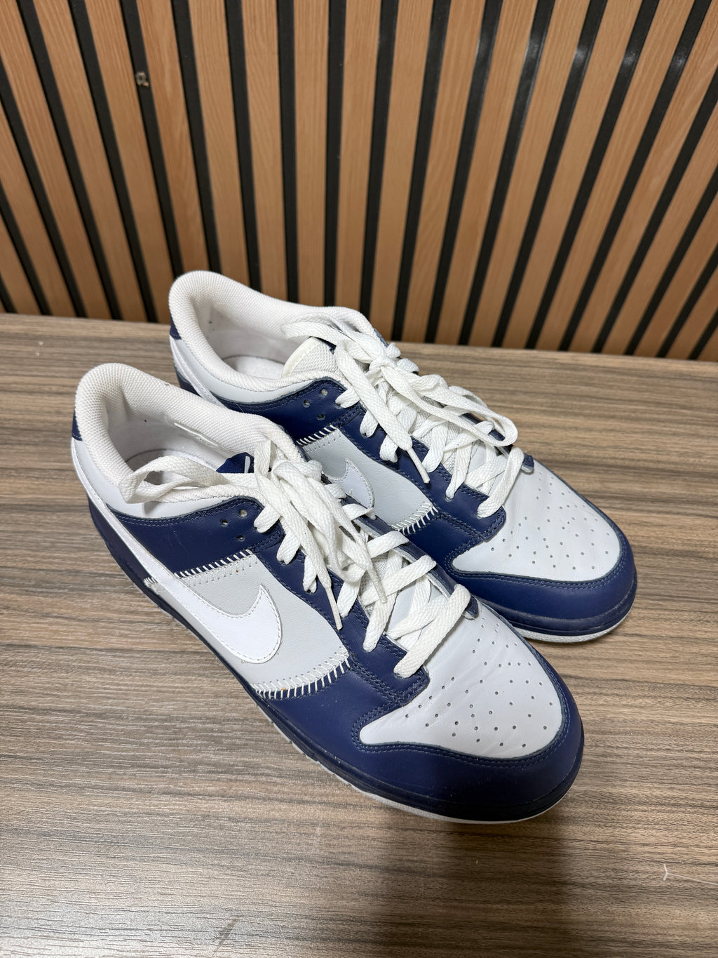 Nike Dunk Low Baseball Neutral Grey Midnight Navy No Box Sz 10.5
