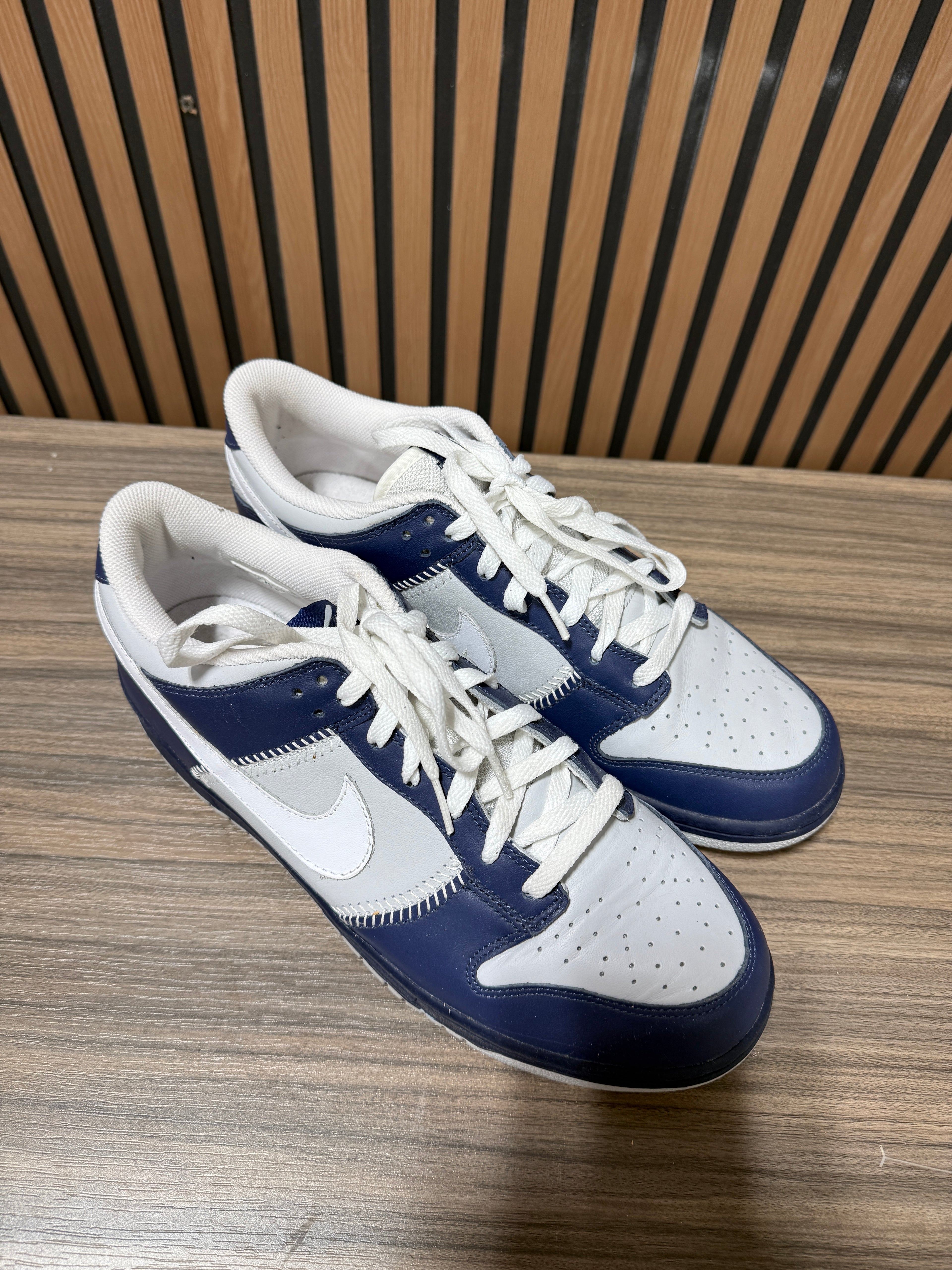 Nike Dunk Low Baseball Neutral Grey Midnight Navy No Box Sz 10.5
