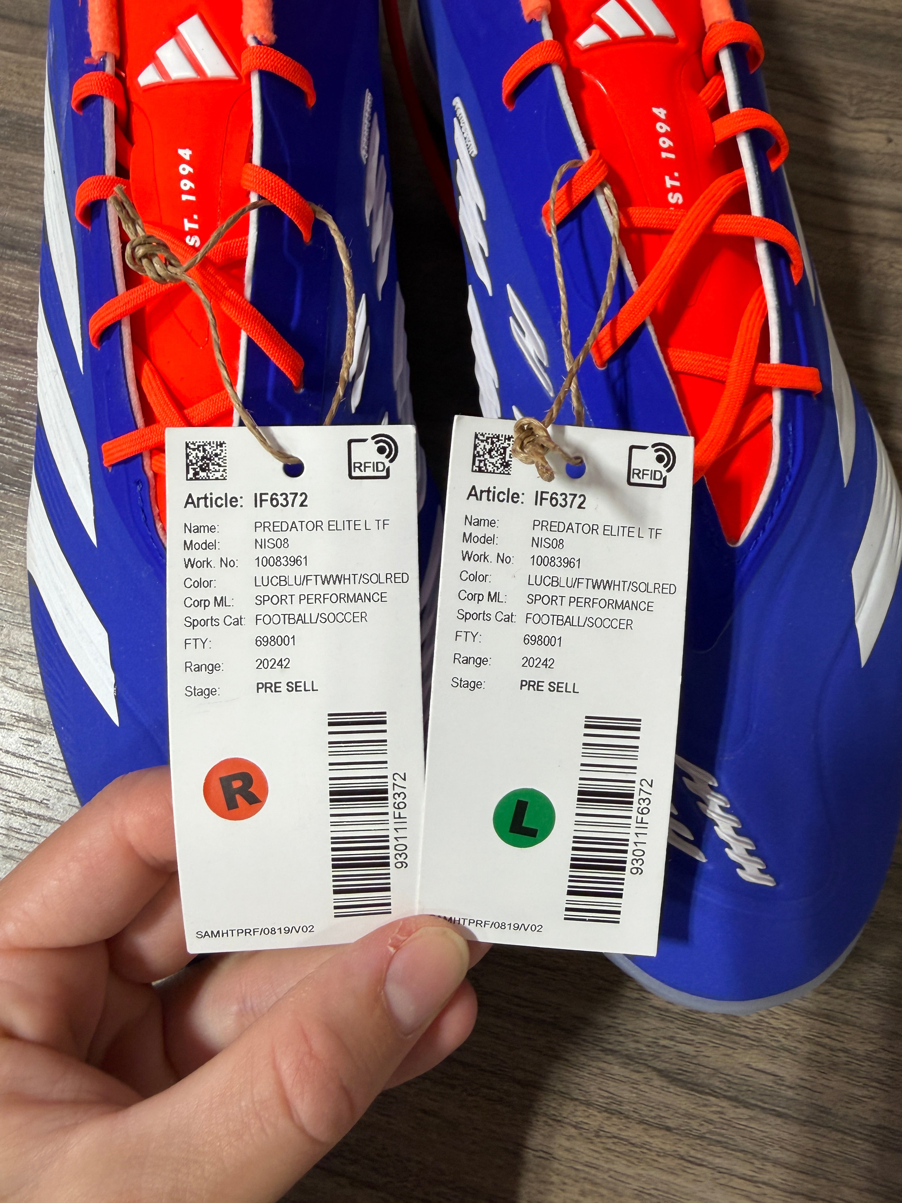 Adidas Predator Elite TF turf soccer shoes Sz 9
