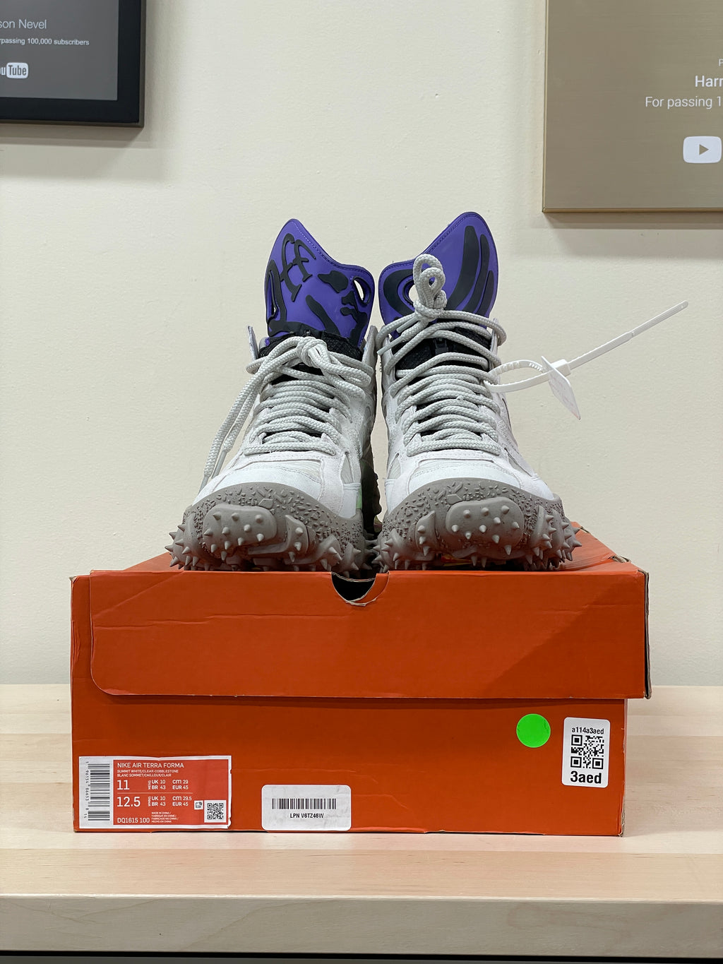 Nike x Off-White x Air Terra Forma 'White' Sz 11