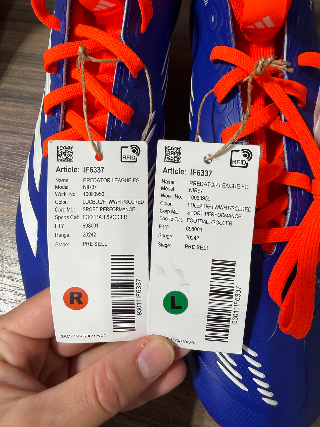 Adidas Predator League soccer cleats Sz 9