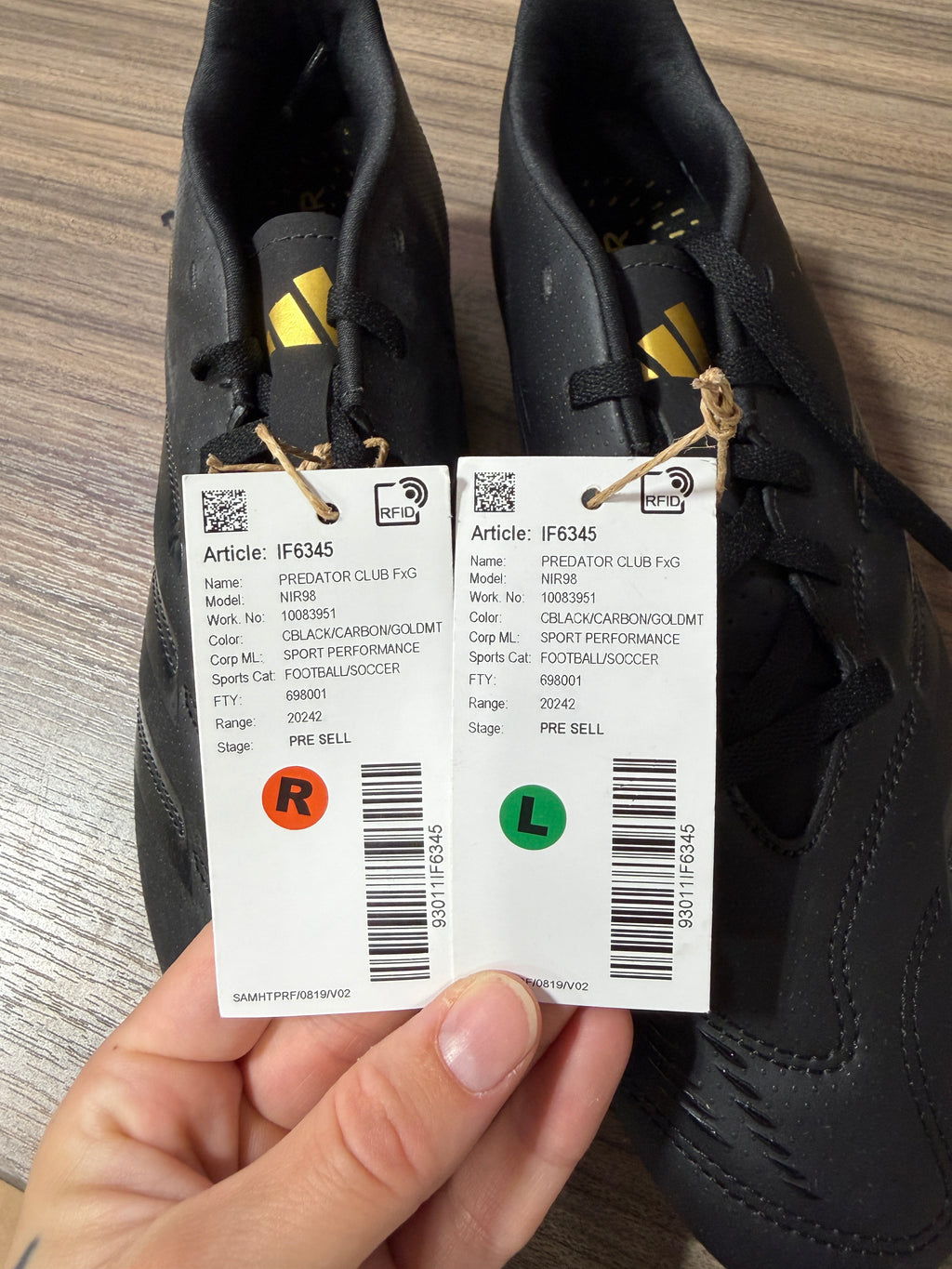 adidas Predator Club FxG Sz 9